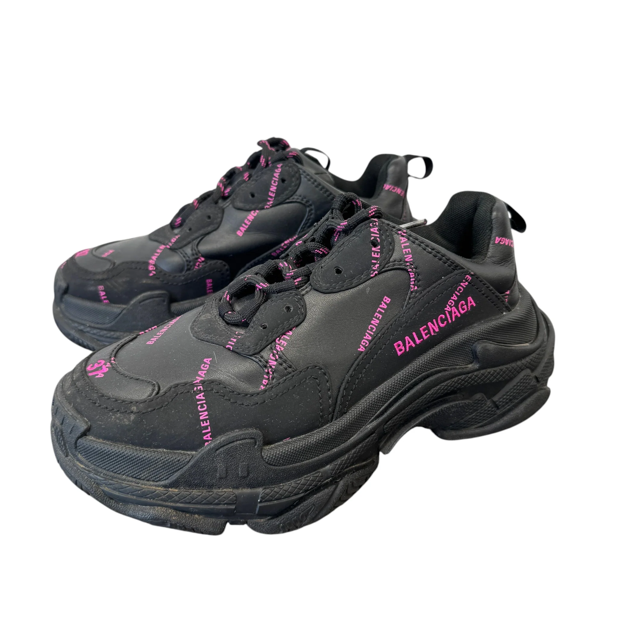 Women's Triple S Low Trainers Black Size EU 37 / UK 4 - Image 7