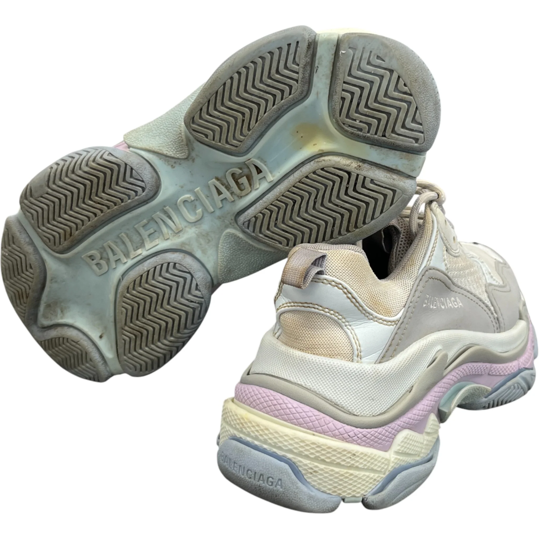 Women's Triple S Low Trainers Grey Size EU 39 / UK 6 - Image 10