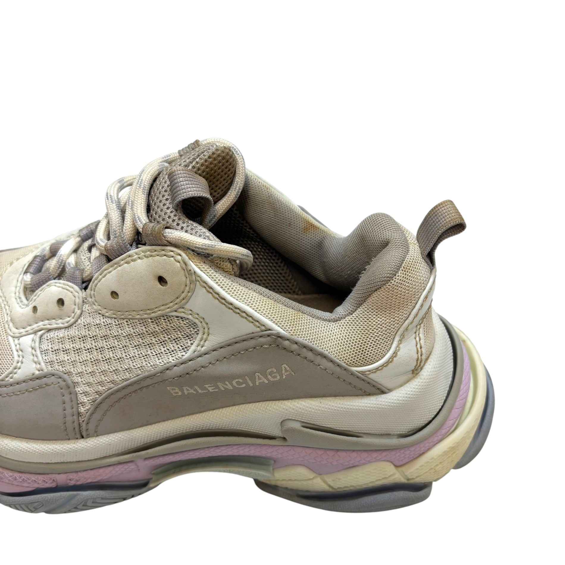 Women's Triple S Low Trainers Grey Size EU 39 / UK 6 - Image 14