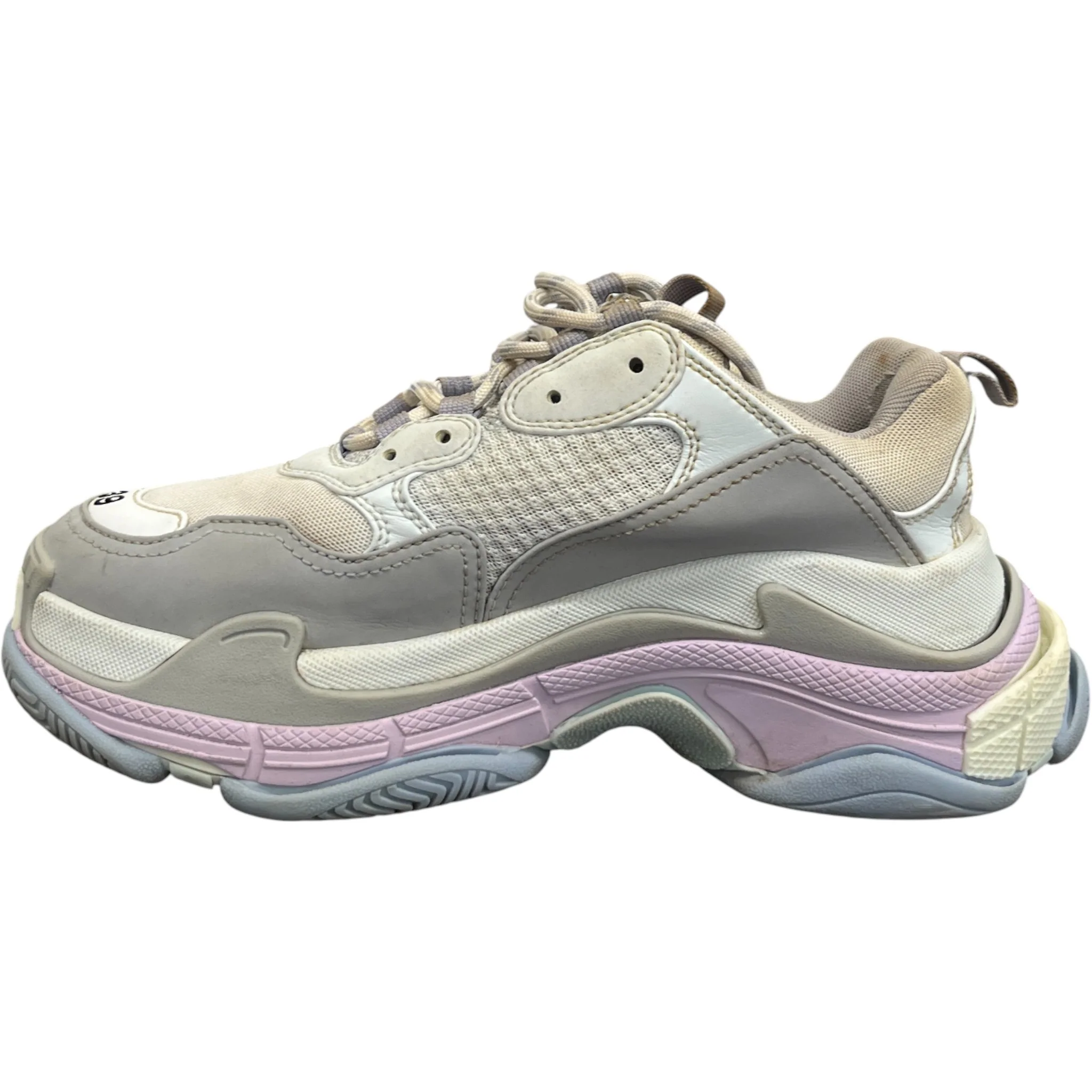 Women's Triple S Low Trainers Grey Size EU 39 / UK 6 - Image 2