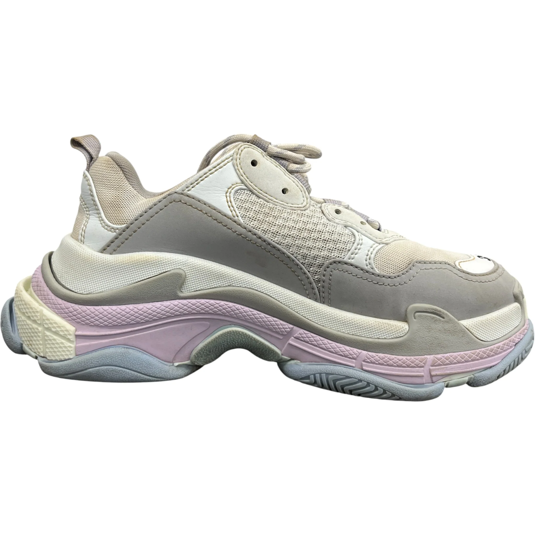 Women's Triple S Low Trainers Grey Size EU 39 / UK 6 - Image 4