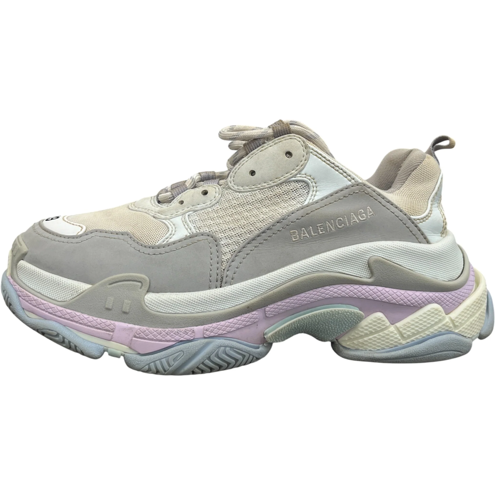 Women's Triple S Low Trainers Grey Size EU 39 / UK 6 - Image 5