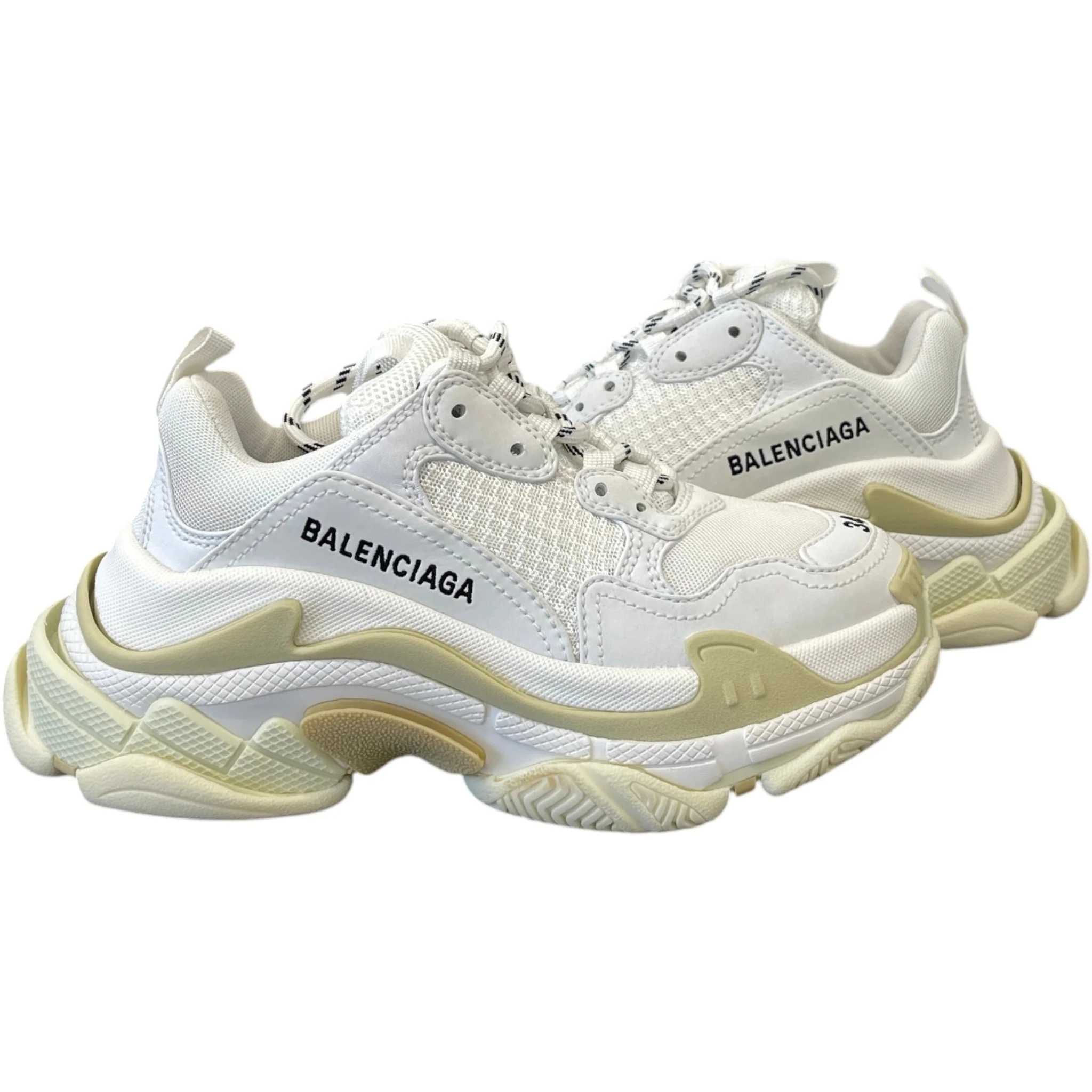 Women's Triple S Low Trainers White Size EU 34 / UK 1 - Image 3