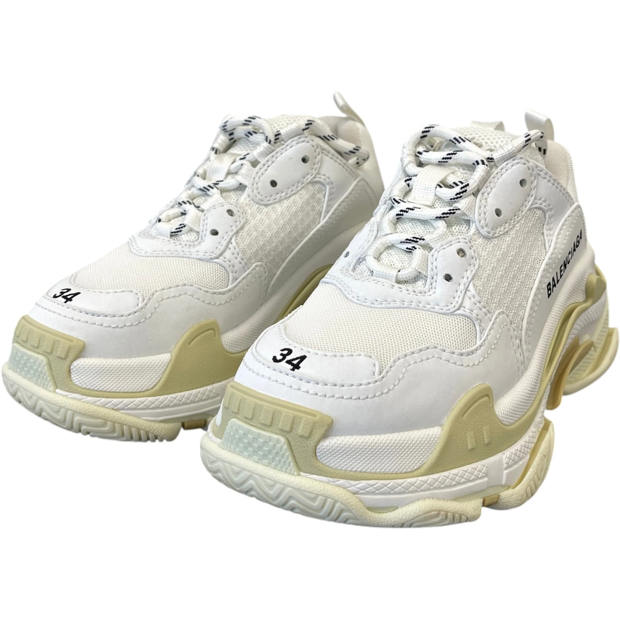 Women's Triple S Low Trainers White Size EU 34 / UK 1 - Image 9