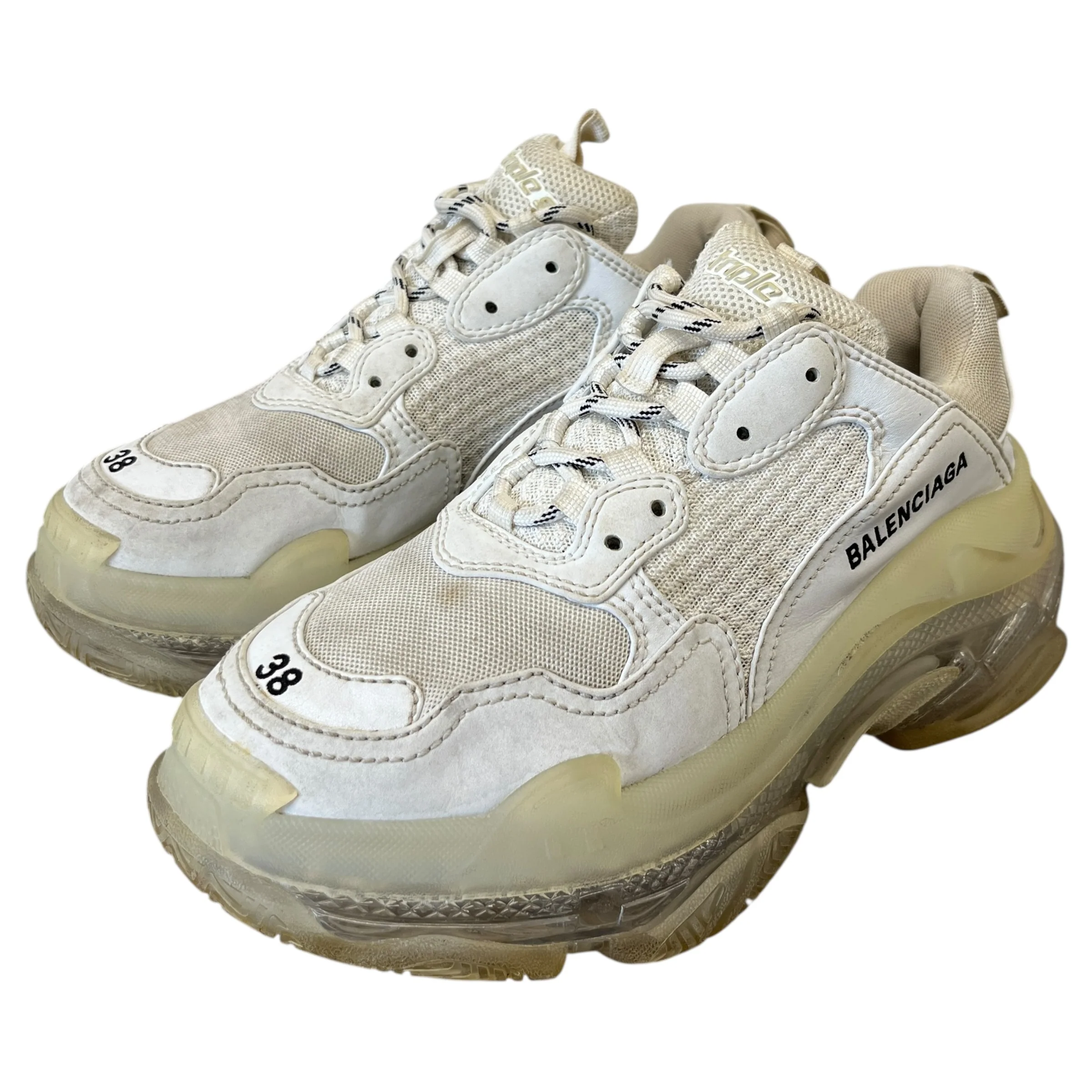 Women's Triple S Low Trainers White Size EU 38 / UK 5 - Image 9