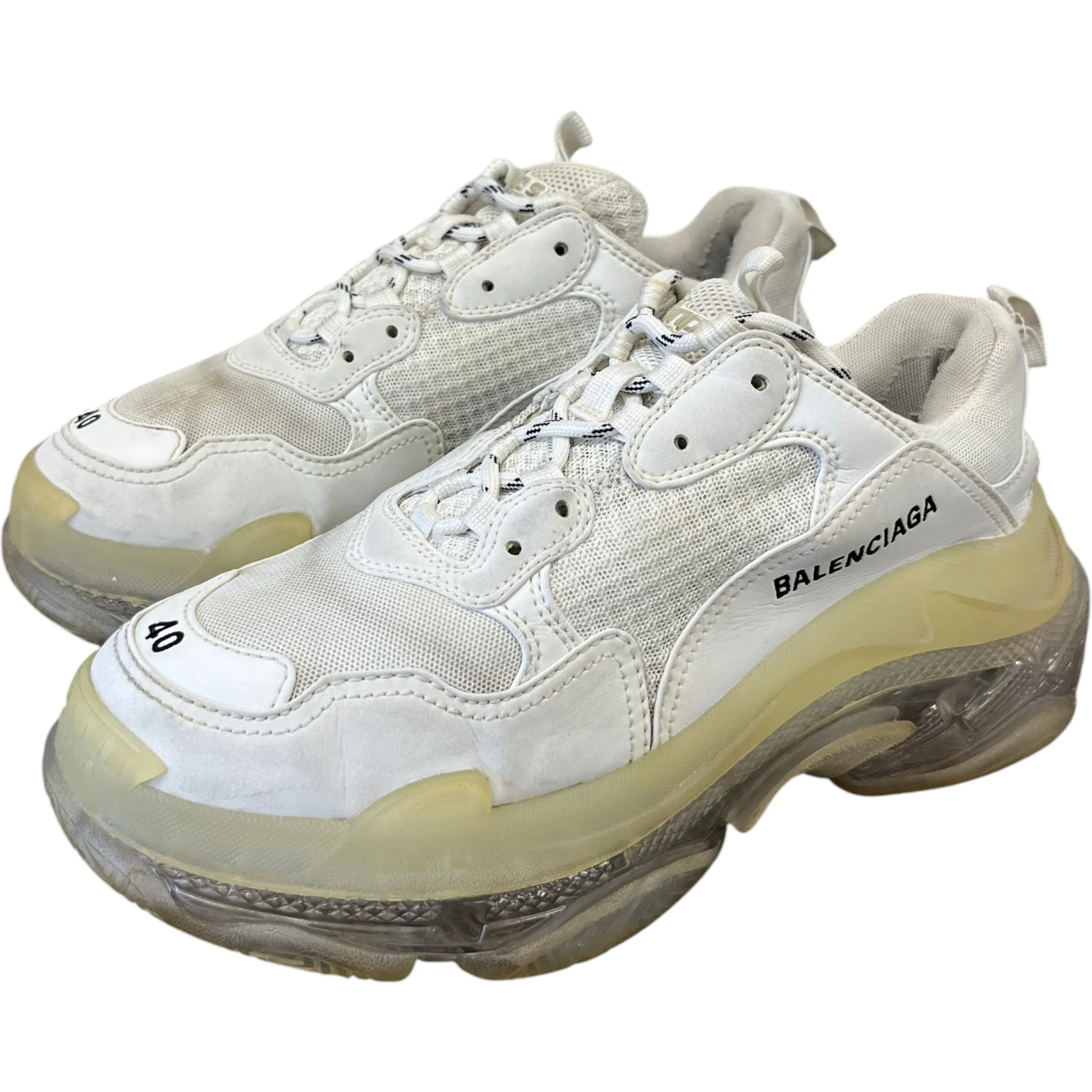 Women's Triple S Low Trainers White Size EU 40 / UK 7 - Image 9