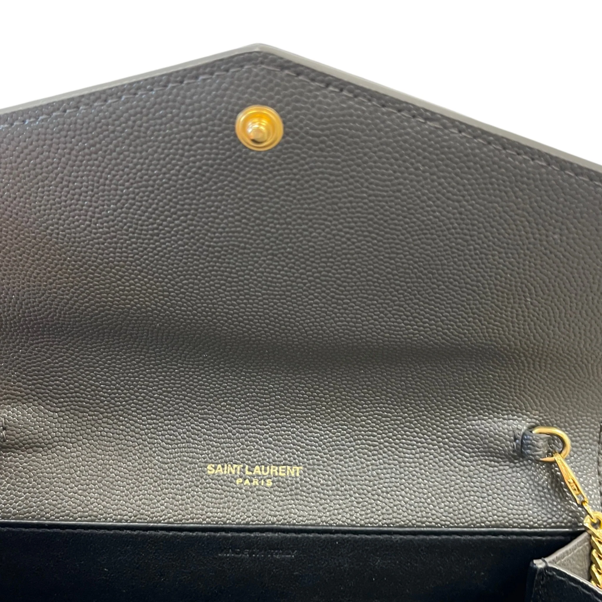 Women's Uptown Chain Wallet Grain De Poudre Bag Khaki - Image 10