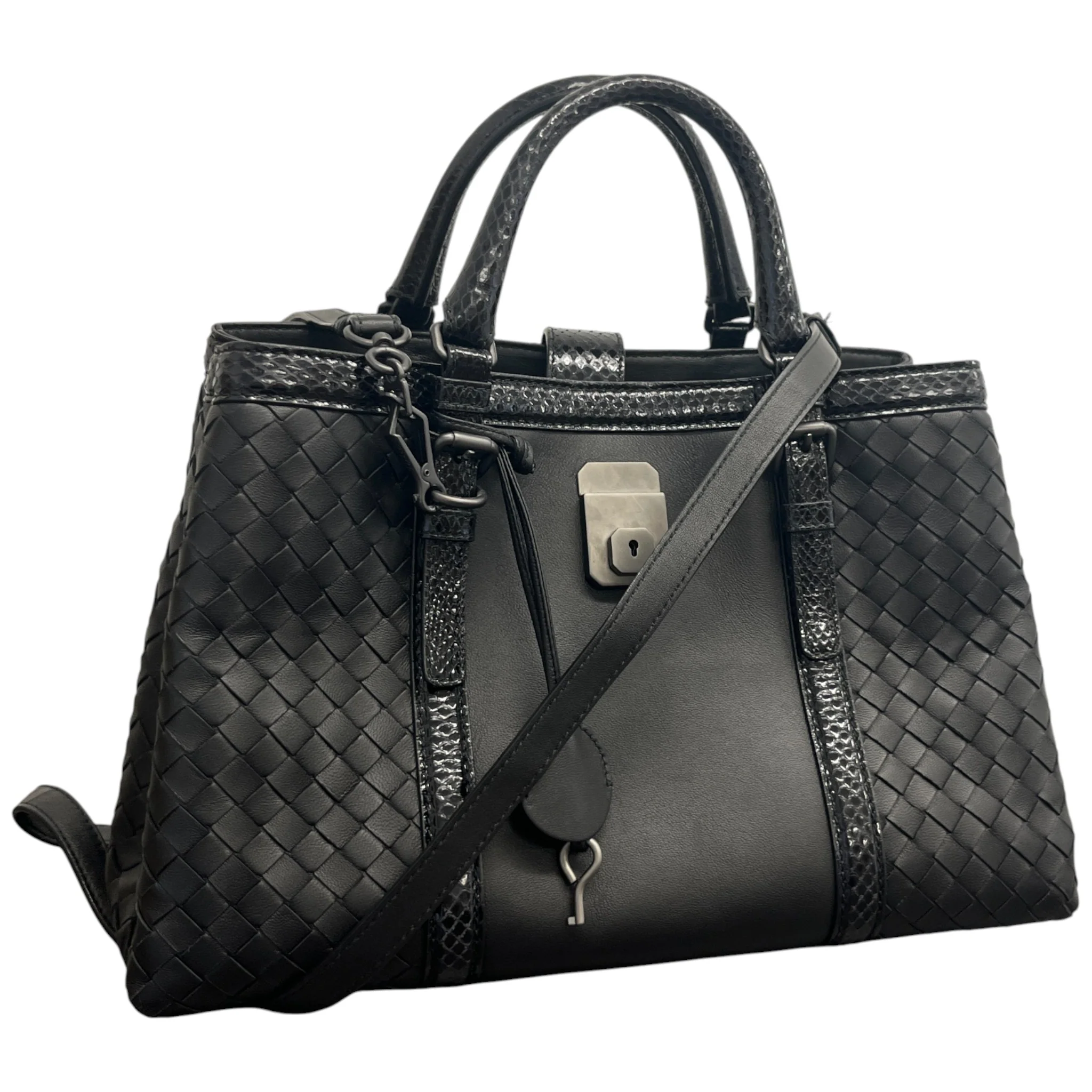Women's Veneta Roma Small Handbag Black - Image 5