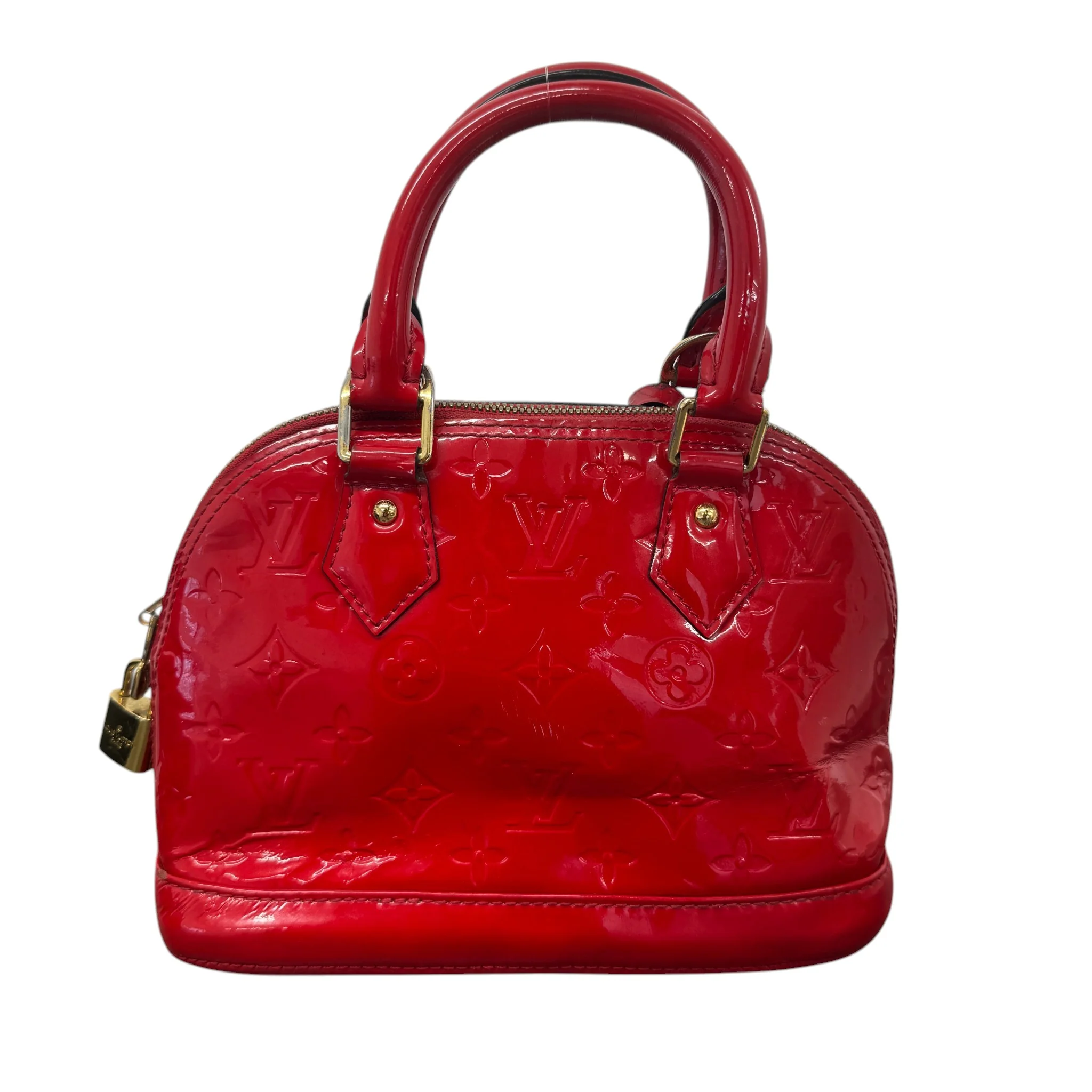 Women's Vernis Leather Alma Bb Bag Red - Image 3