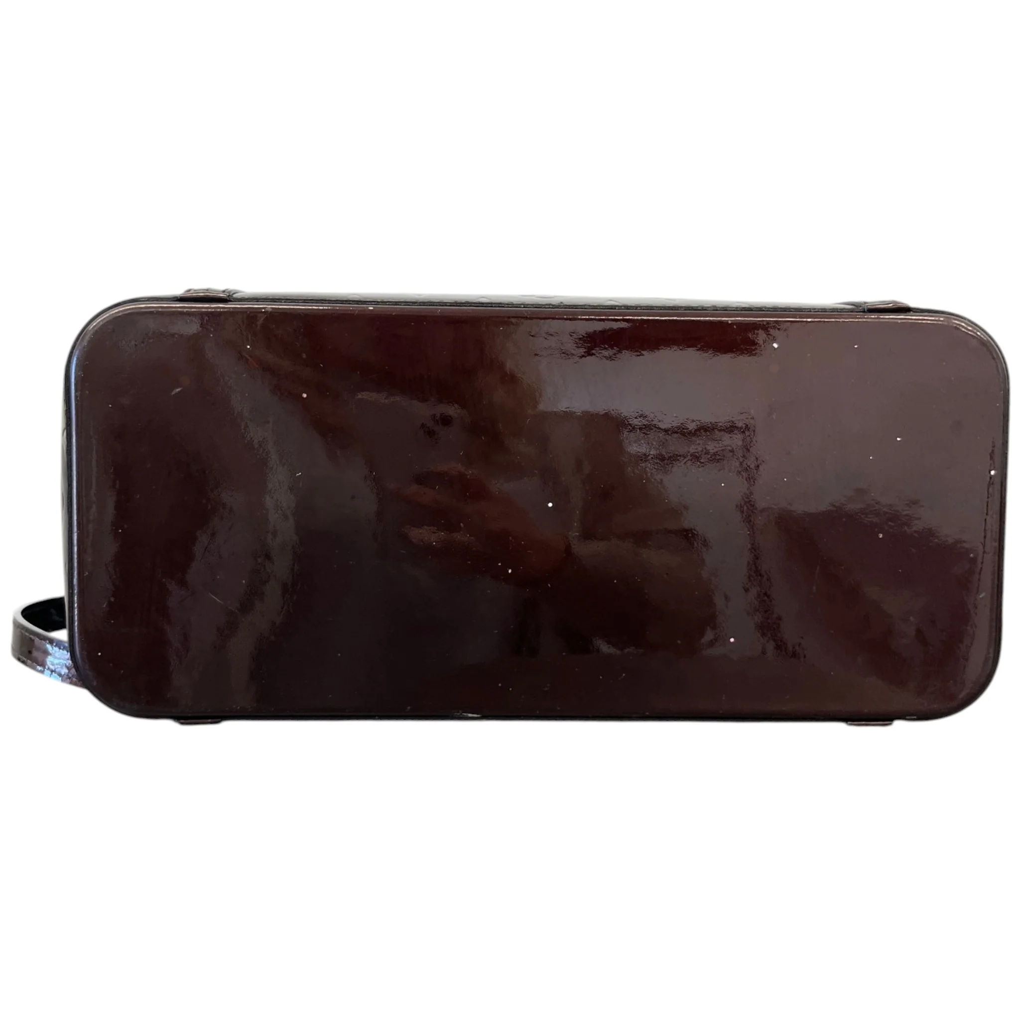 Women's Vernis Leather Avalon Gm Bag Burgundy - Image 10