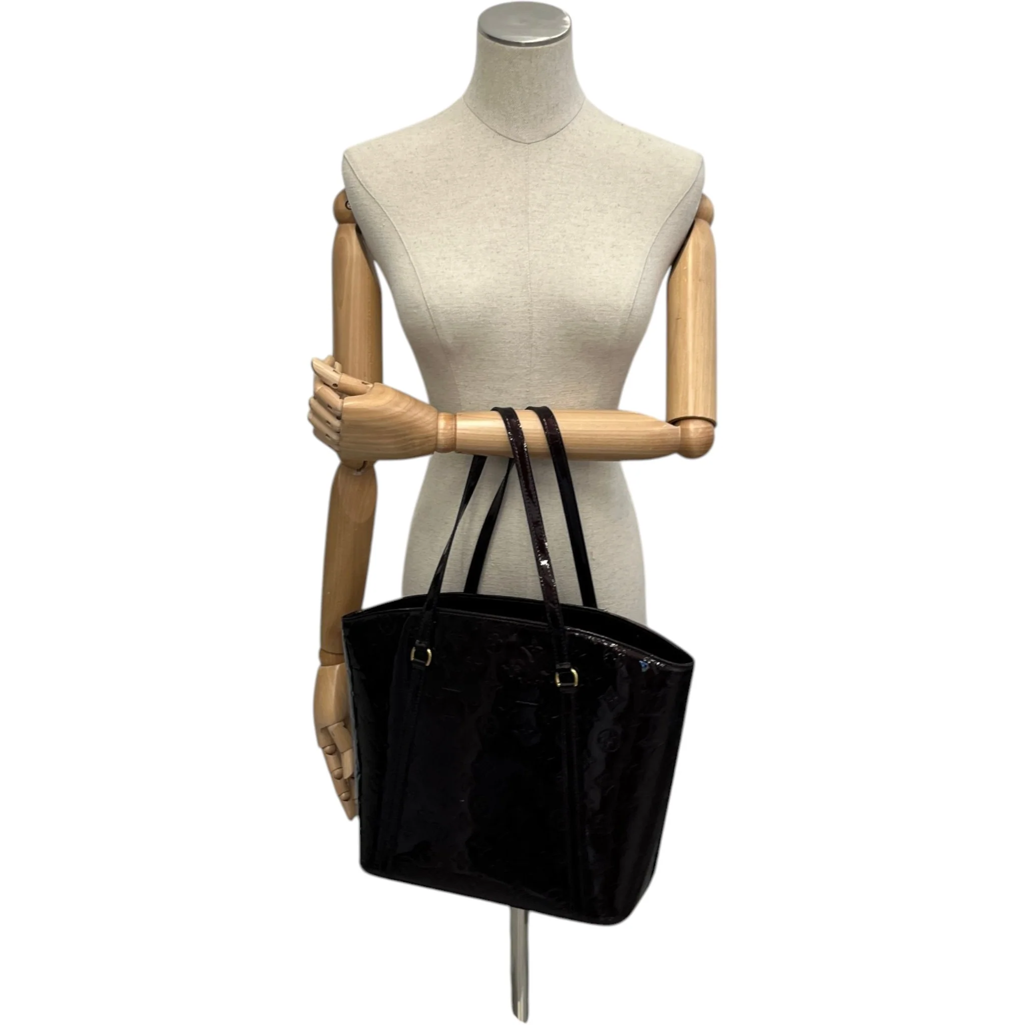Women's Vernis Leather Avalon Gm Bag Burgundy - Image 2