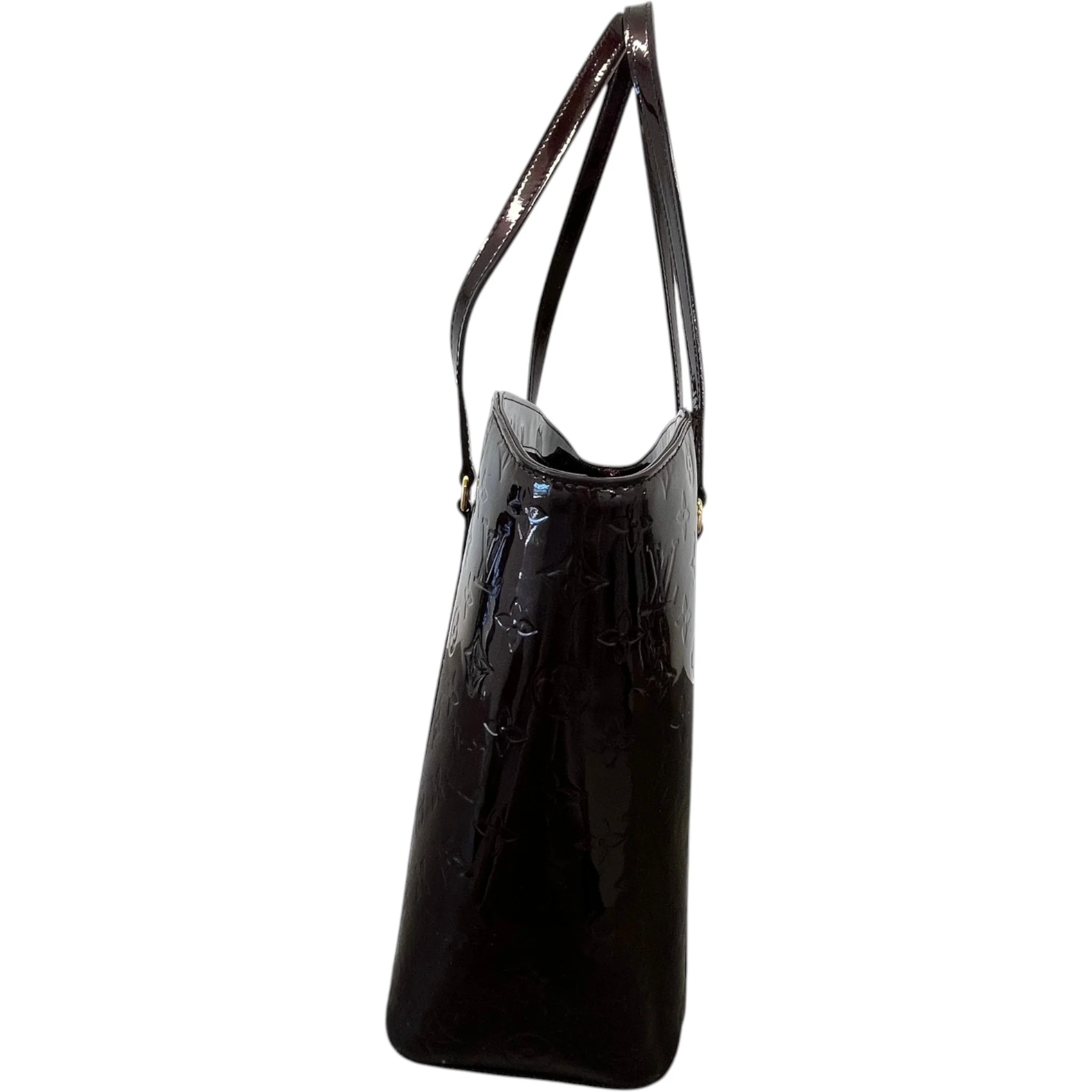 Women's Vernis Leather Avalon Gm Bag Burgundy - Image 6