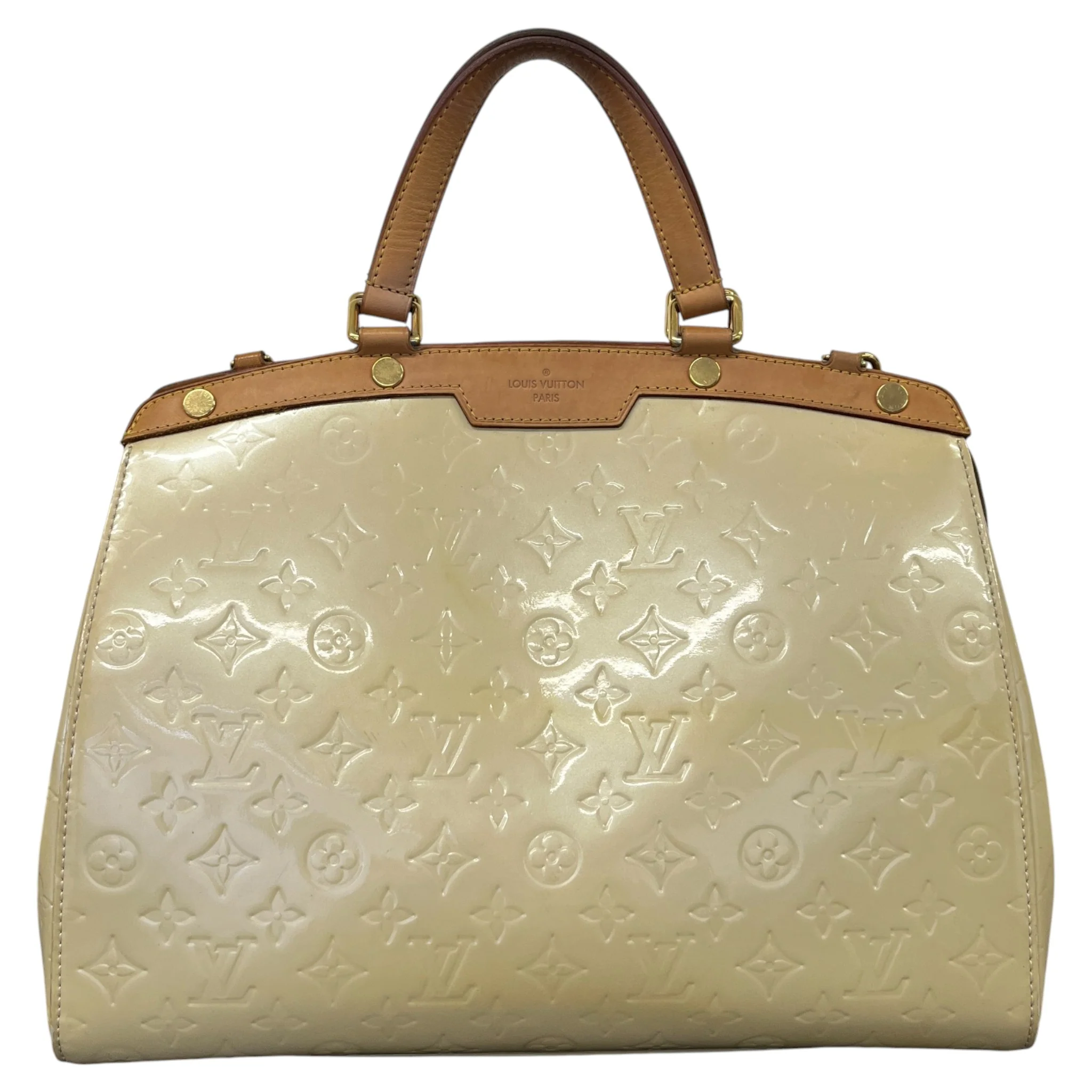 Women's Vernis Leather Brea Mm Bag Yellow - Image 3