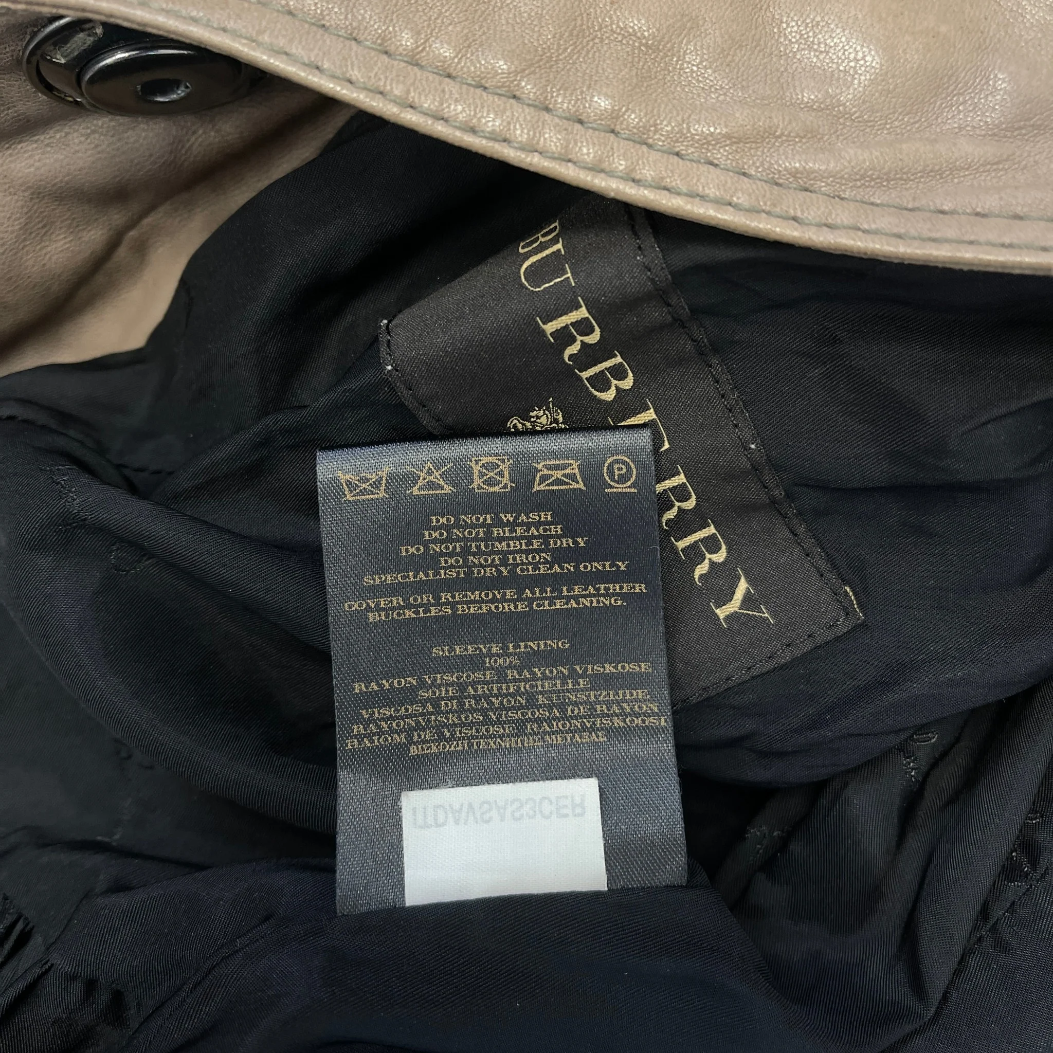 Women's Vintage Biker Jacket Beige Size 44 / UK 12 - Image 9