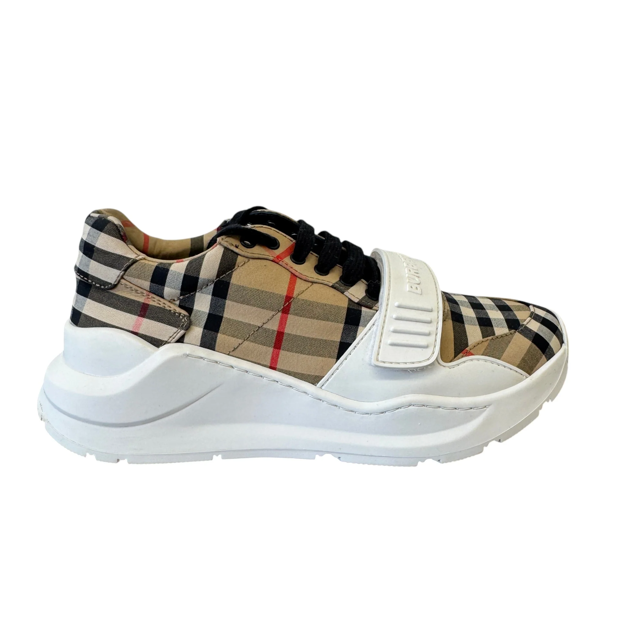 Women's Vintage Check Regis Low Trainers Beige Size EU 36 / UK 3