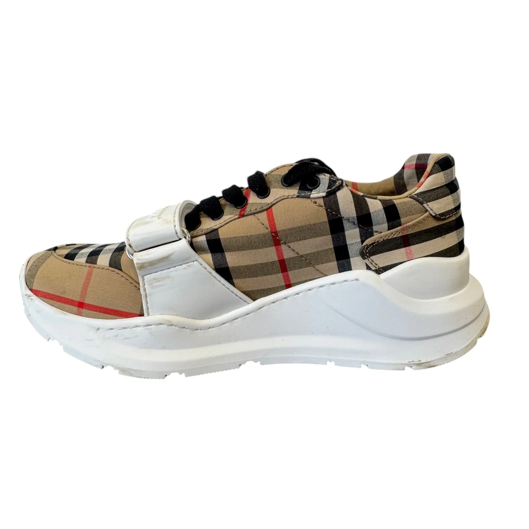 Women's Vintage Check Regis Low Trainers Beige Size EU 36 / UK 3 - Image 2