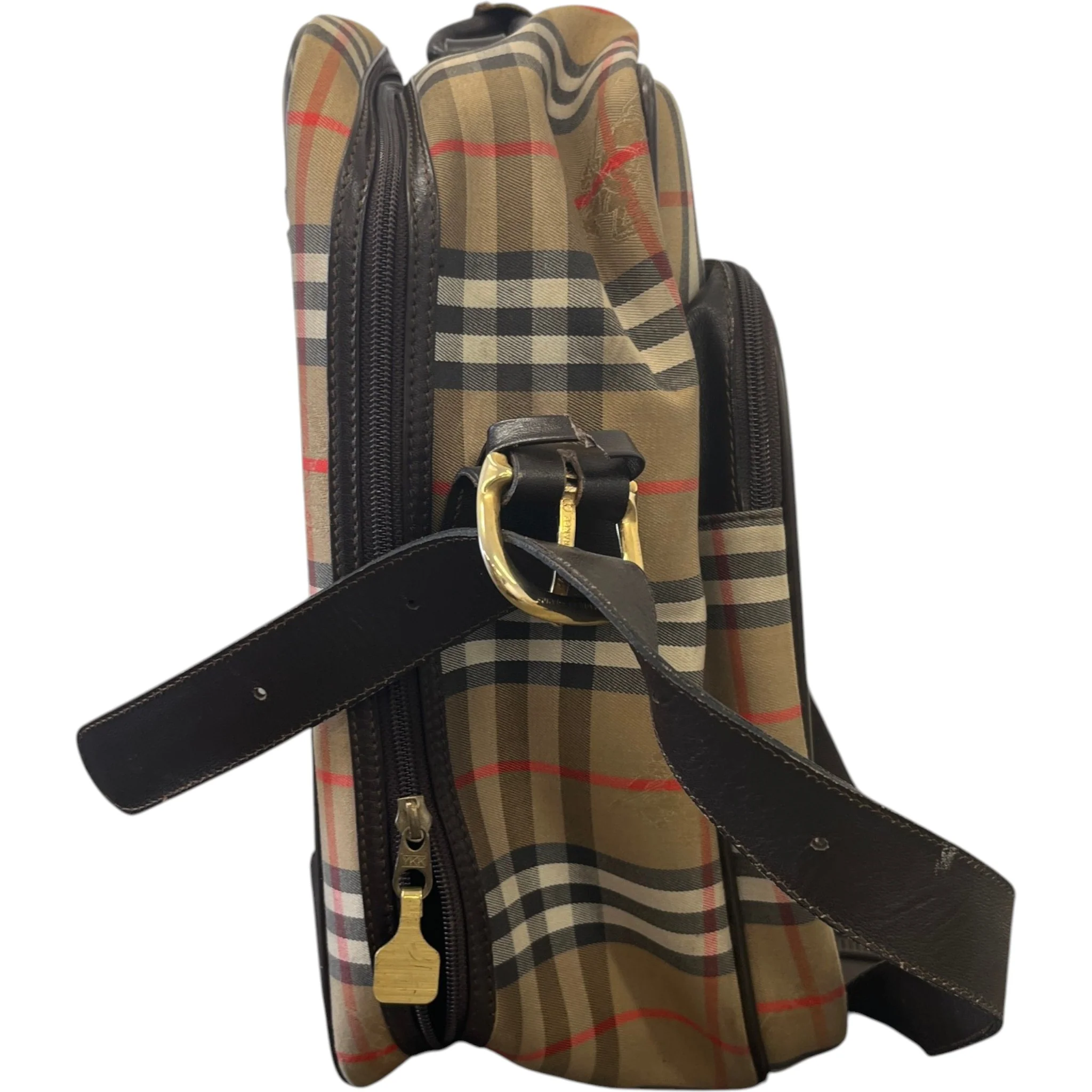Women's Vintage Check Travel Bag Beige - Image 6