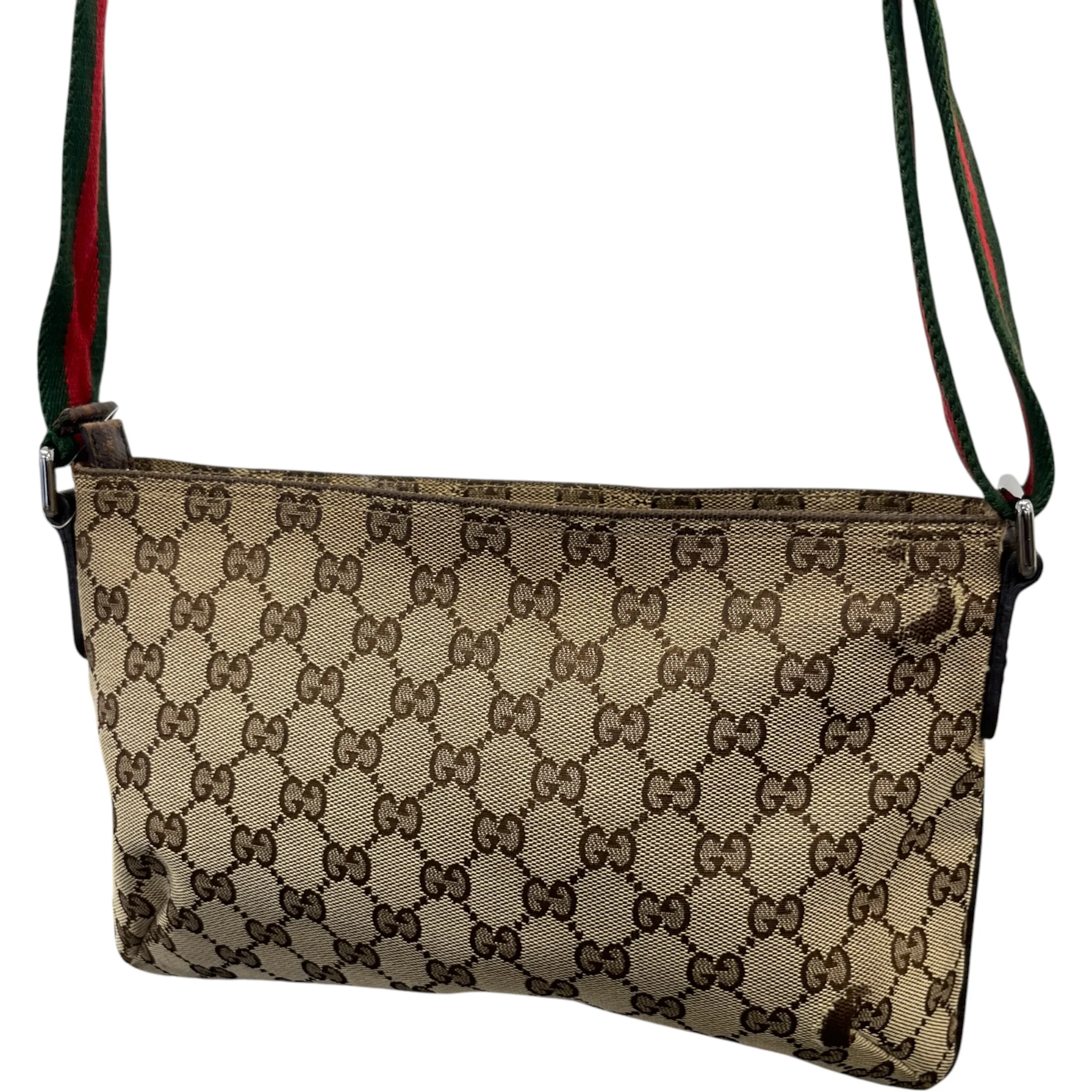 Women's Vintage Gg Monogram Bag Brown - Image 8