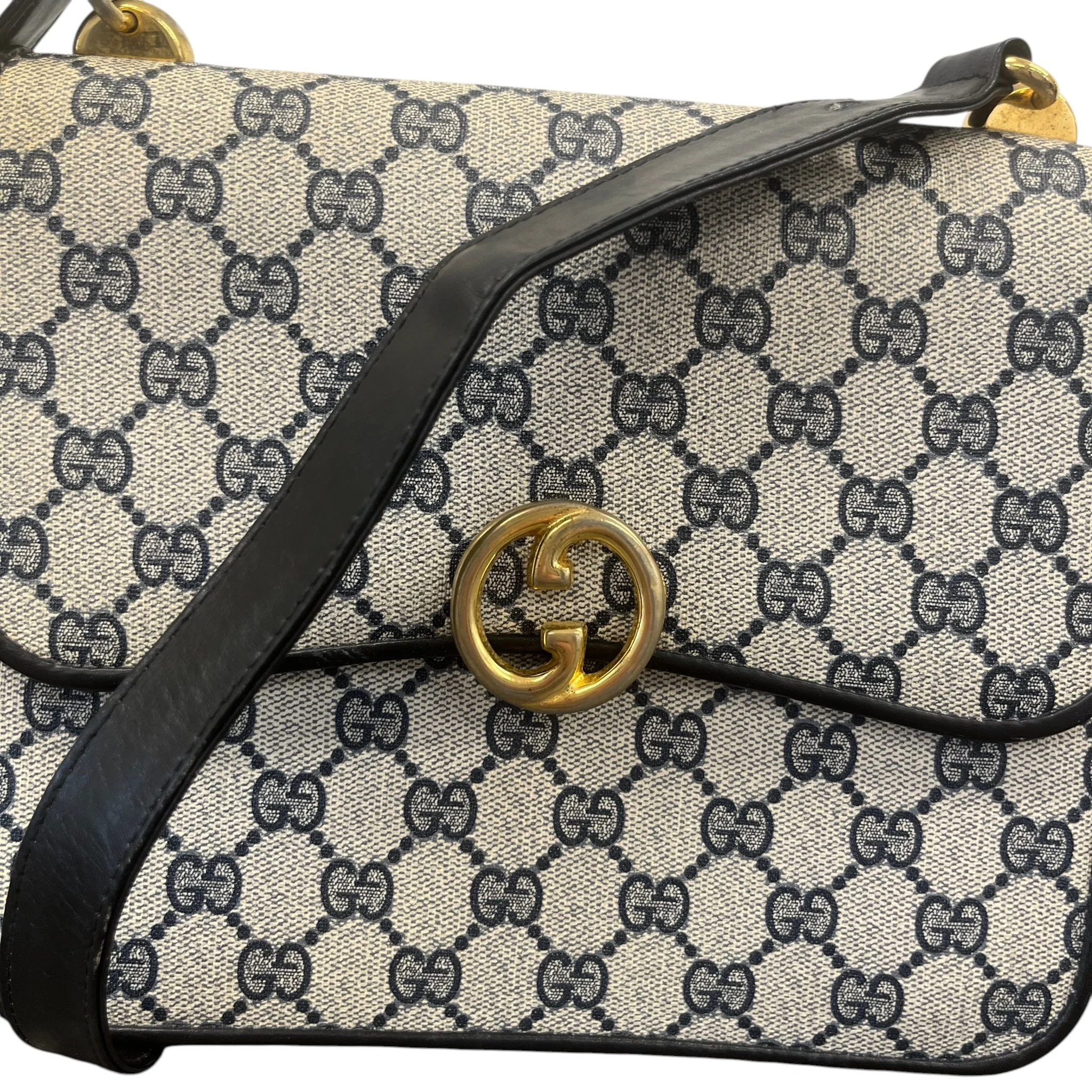 Women's Vintage Gg Supreme Bag Navy - Image 12