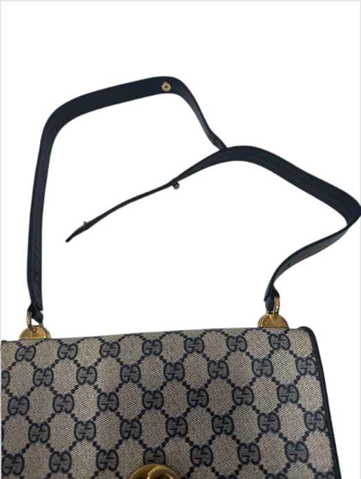 Women's Vintage Gg Supreme Bag Navy - Image 14