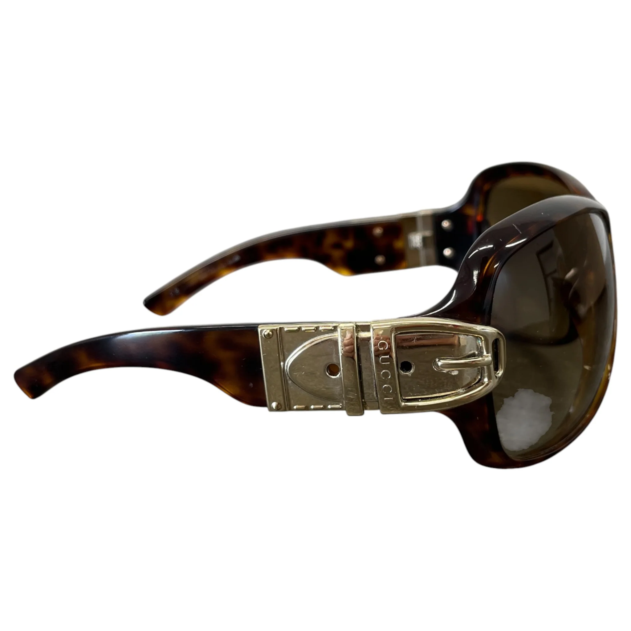 Women's Vintage Horsebit Sunglasses Brown - Image 5
