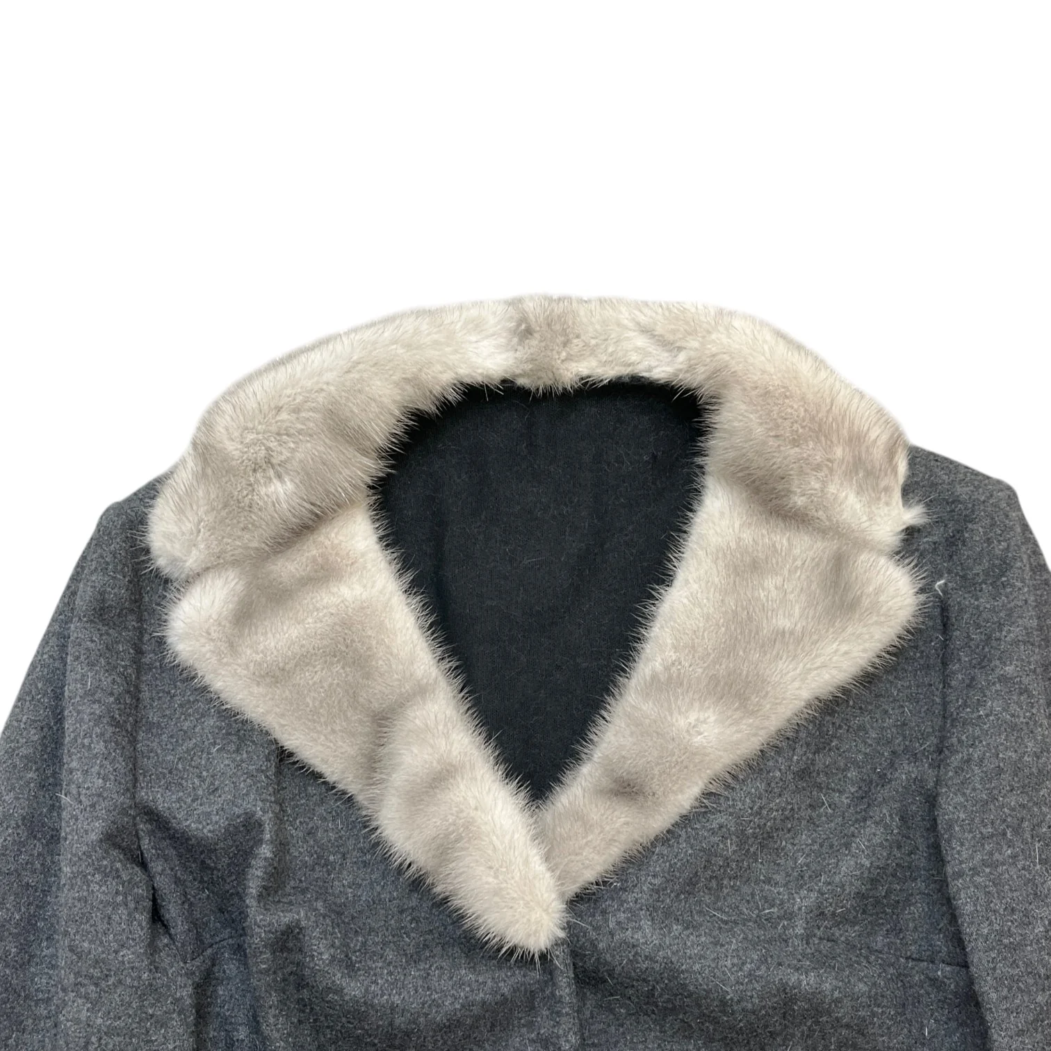 Women's Vintage Mink Fur Dress Jacket Grey Size 44 / UK 12 - Image 5