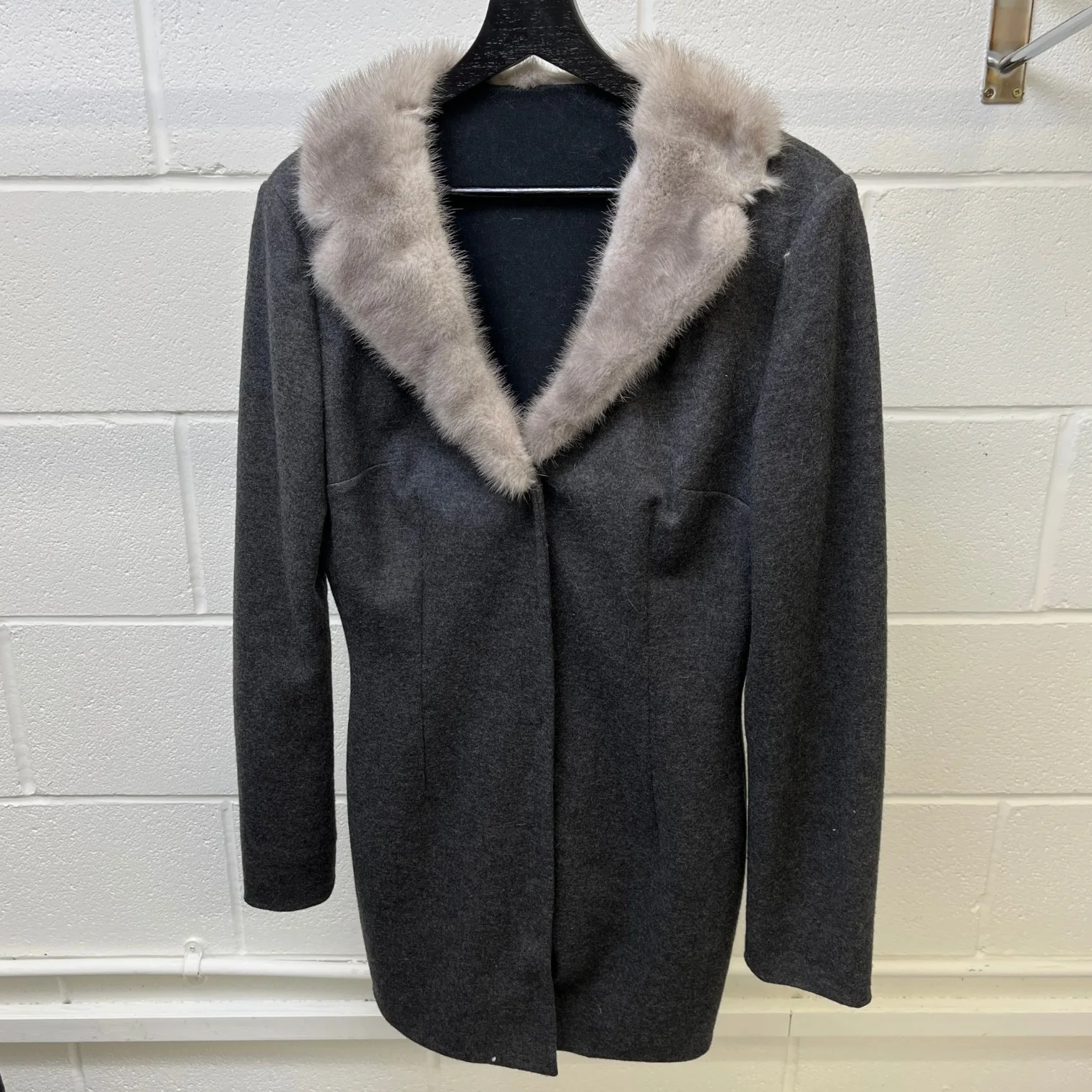 Women's Vintage Mink Fur Dress Jacket Grey Size 44 / UK 12 - Image 8