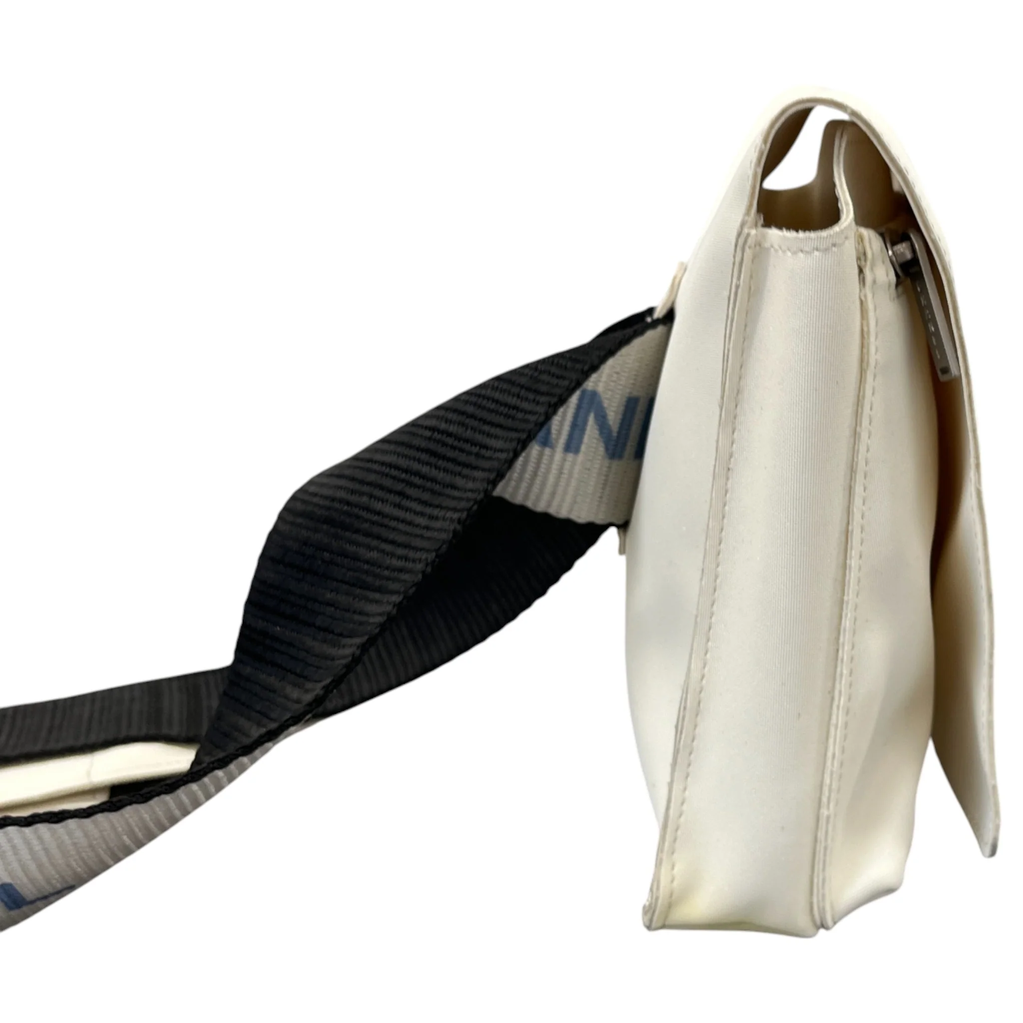 Women's Vintage Nylon Logo Strap Belt Bag Cream - Image 5