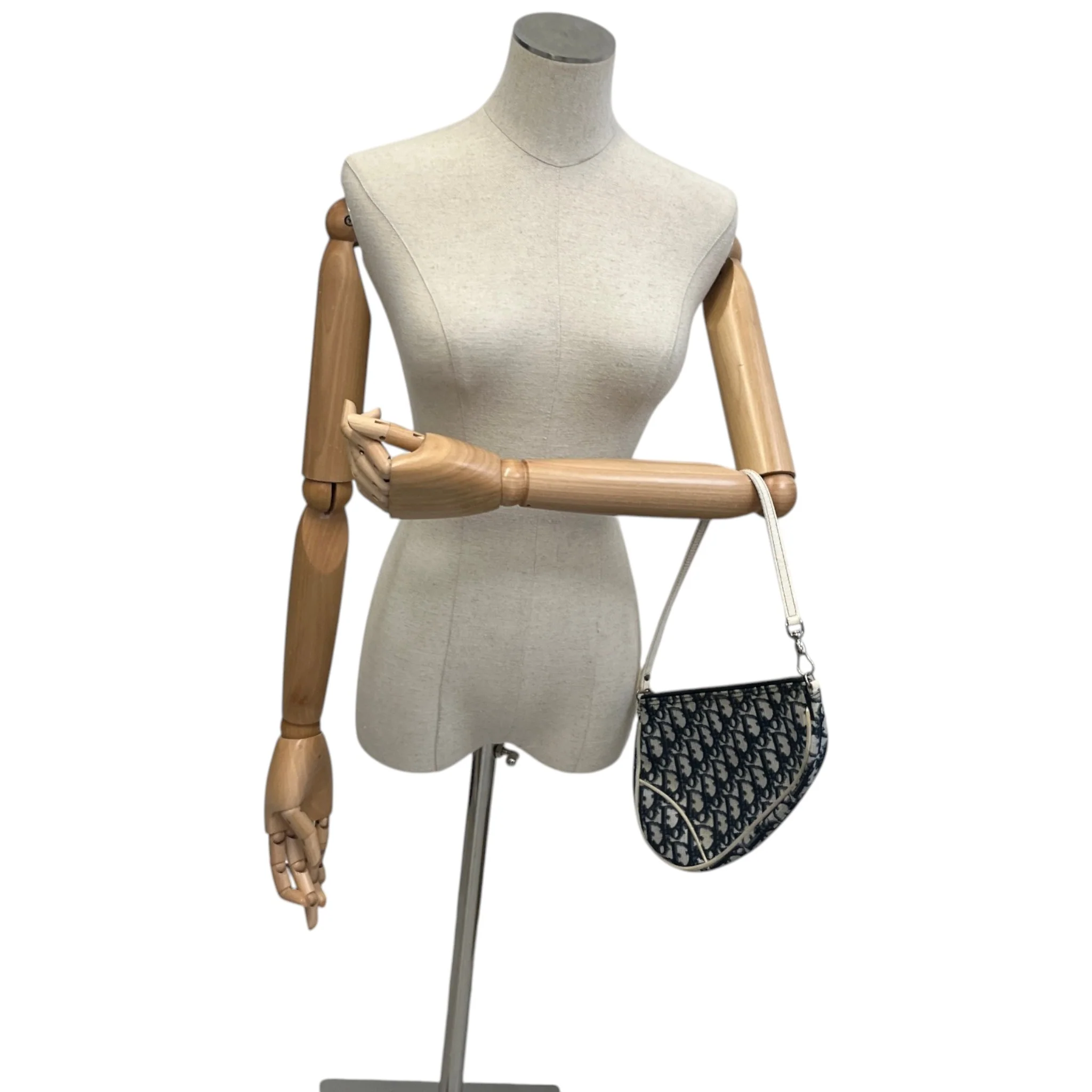Women's Vintage Saddle Oblique Bag Navy - Image 2