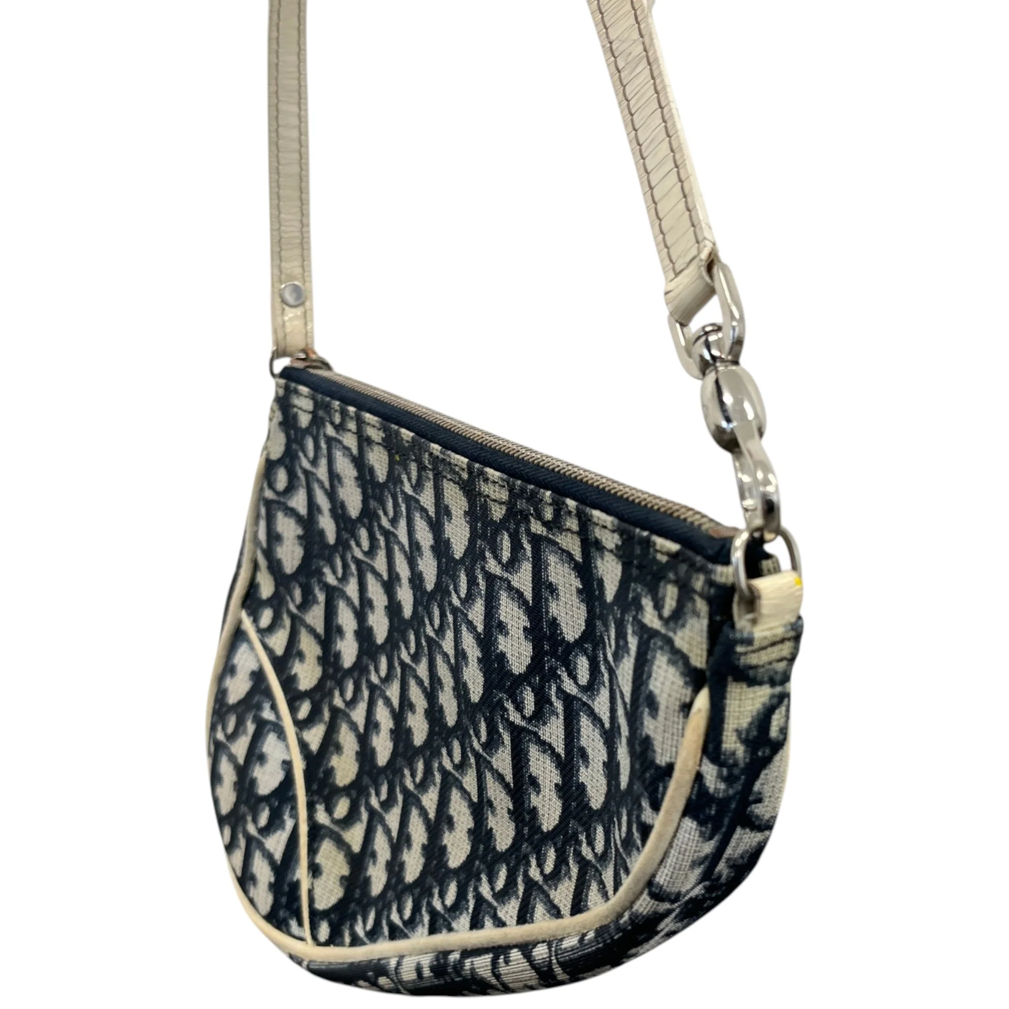 Women's Vintage Saddle Oblique Bag Navy - Image 5
