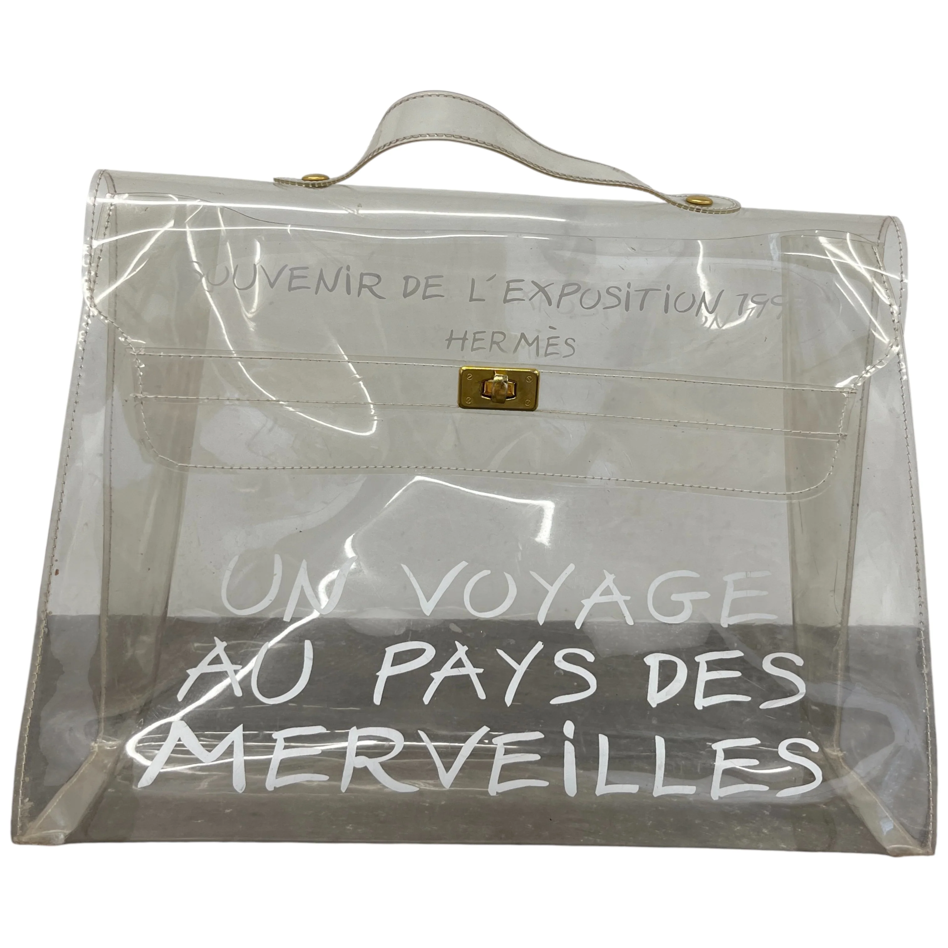 Women's Vinyl Kelly Souvenir De L'Exposition 1997 Bag White