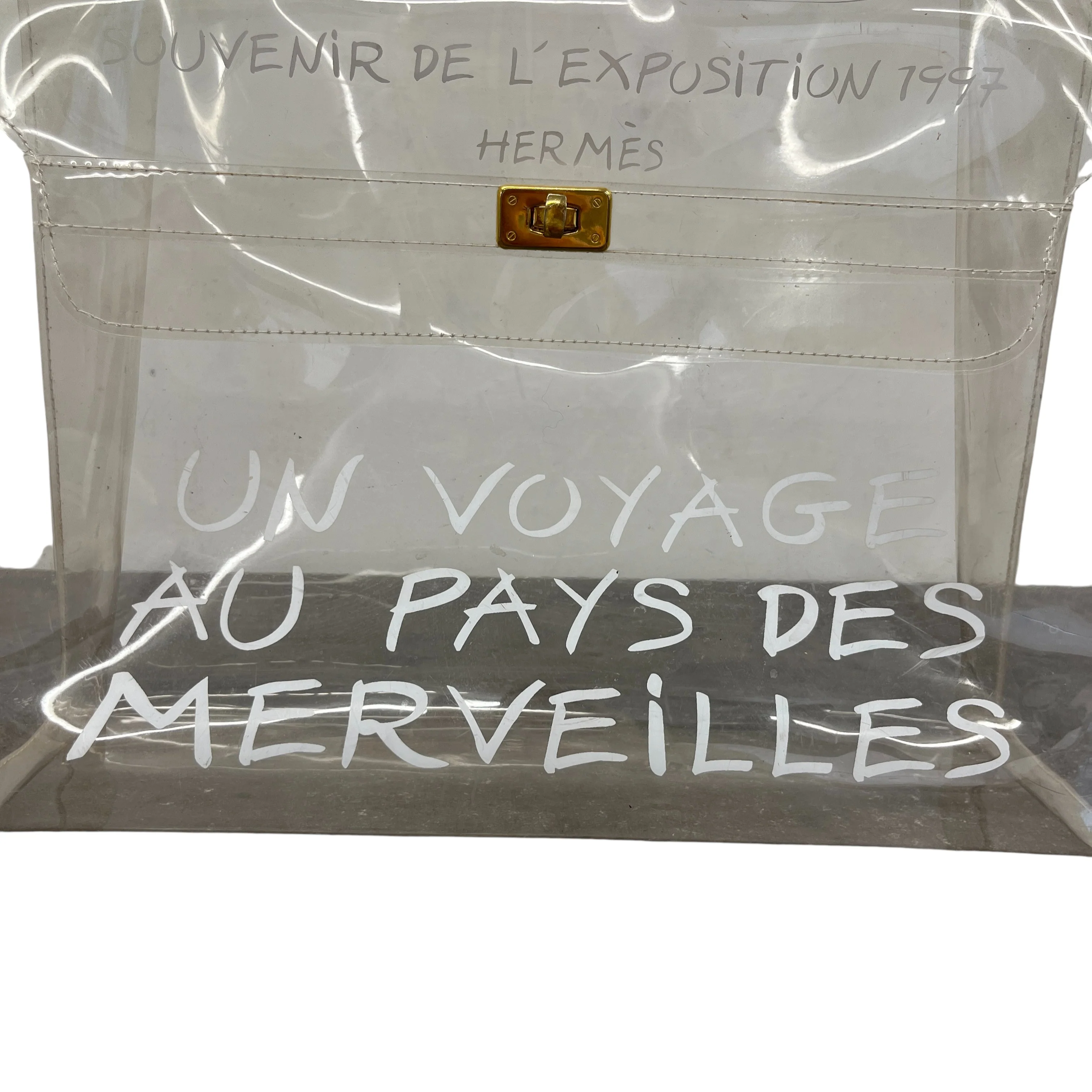 Women's Vinyl Kelly Souvenir De L'Exposition 1997 Bag White - Image 10