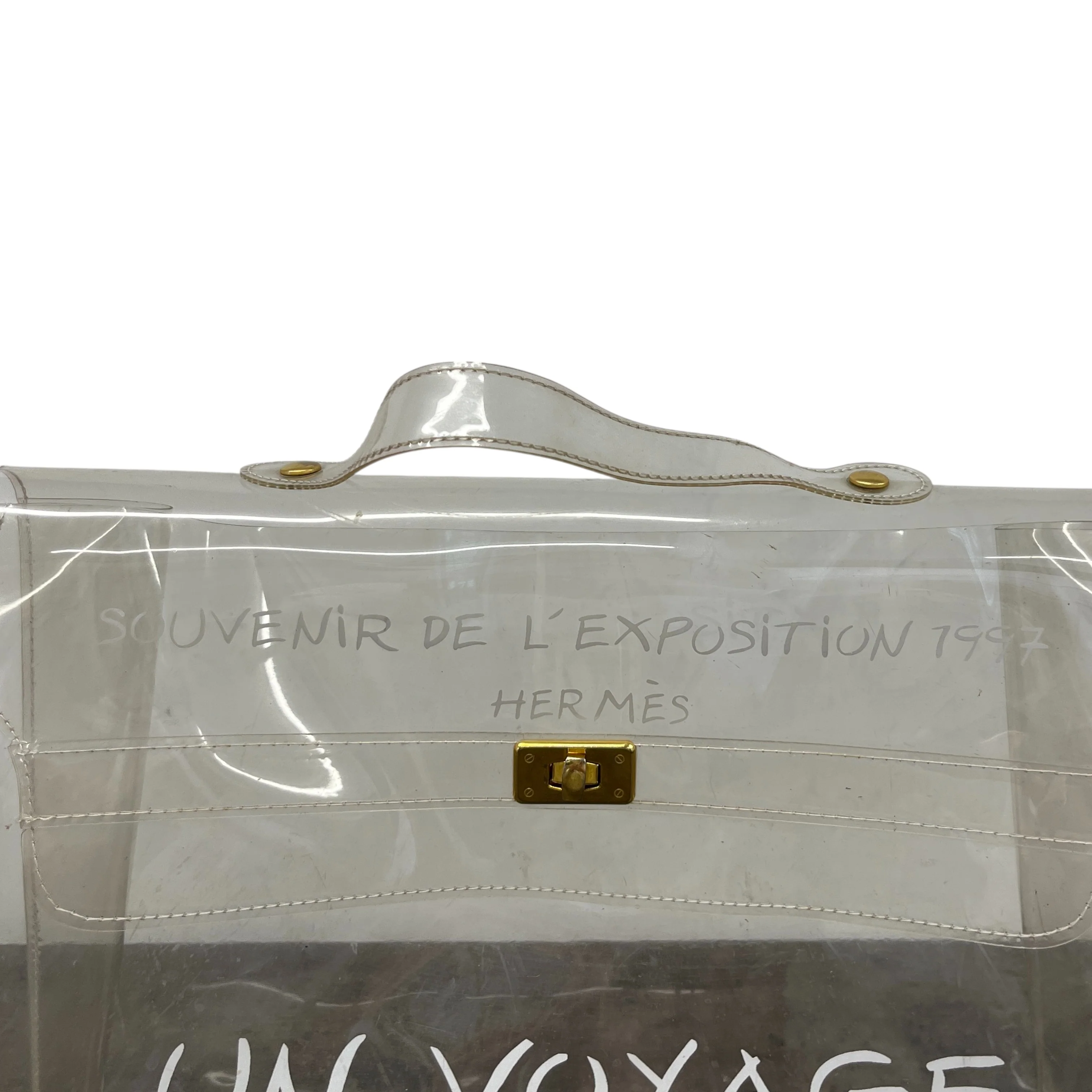 Women's Vinyl Kelly Souvenir De L'Exposition 1997 Bag White - Image 12