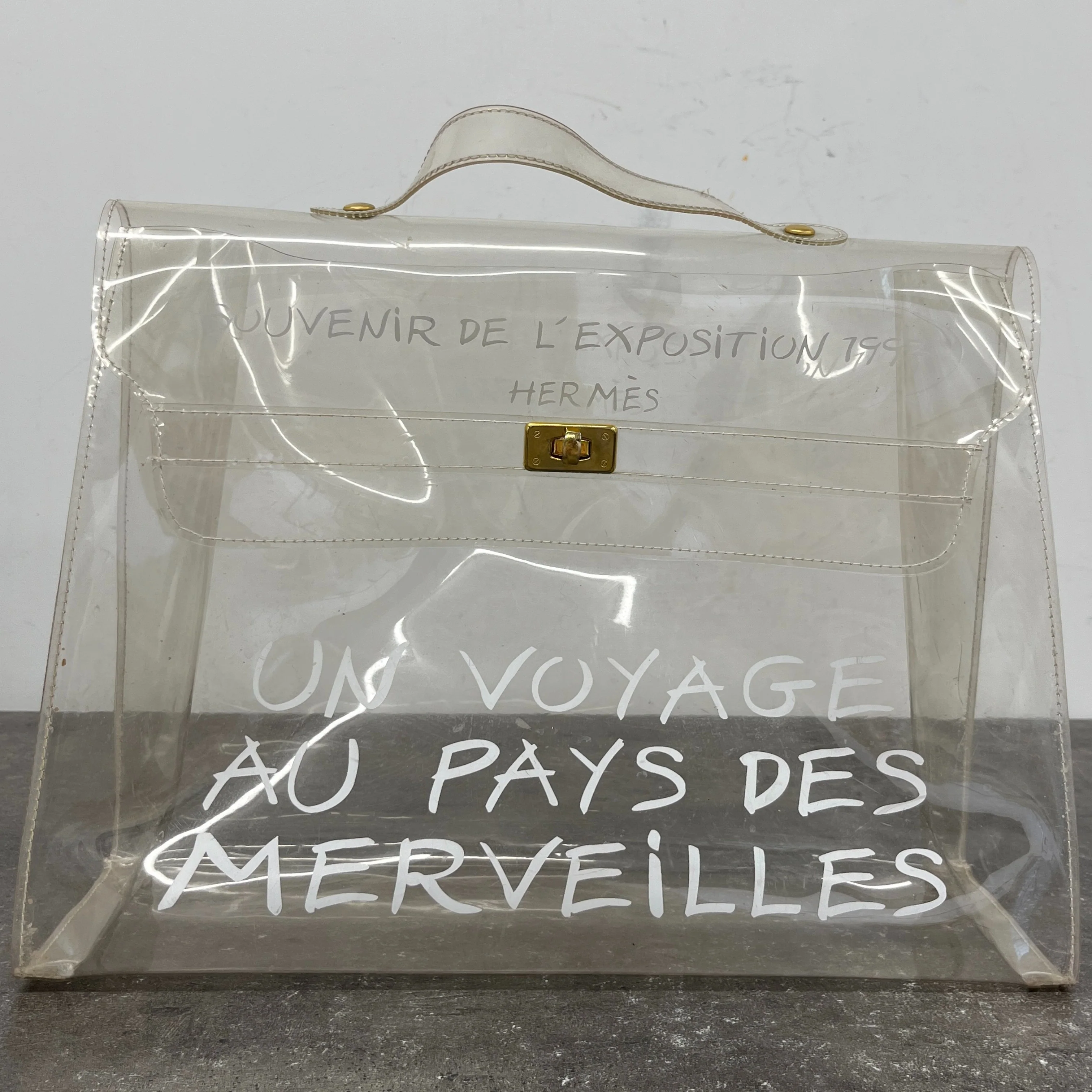 Women's Vinyl Kelly Souvenir De L'Exposition 1997 Bag White - Image 14