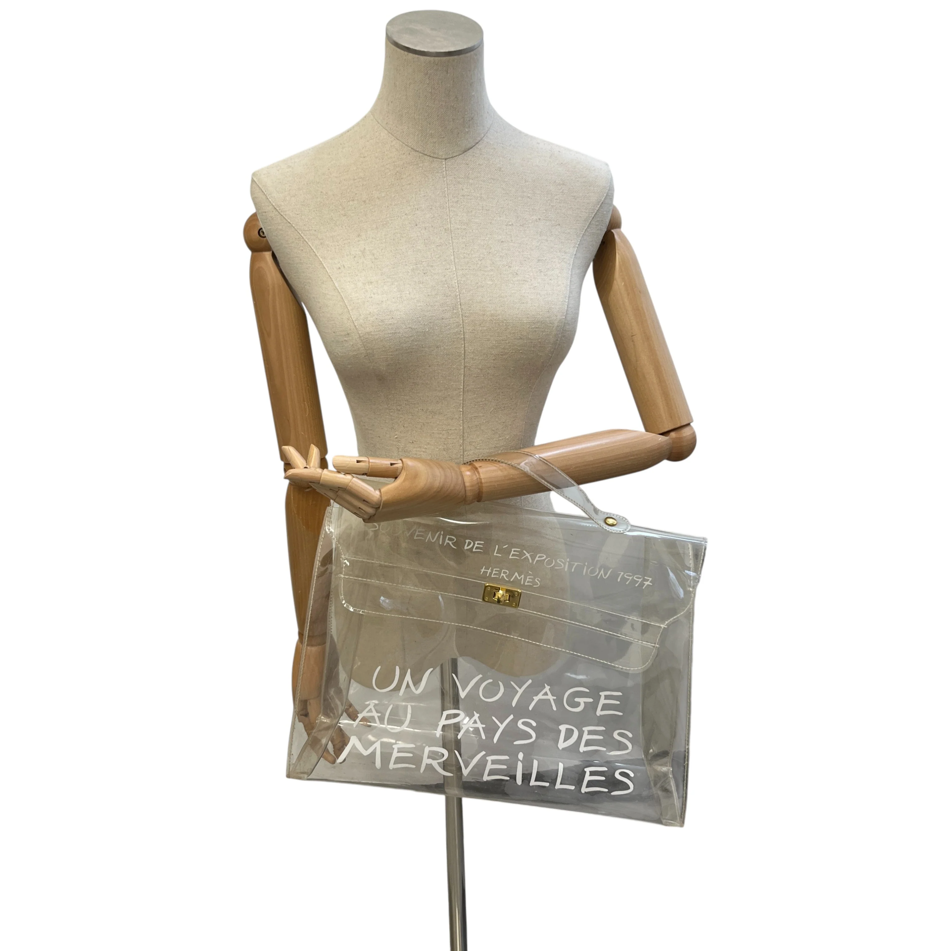 Women's Vinyl Kelly Souvenir De L'Exposition 1997 Bag White - Image 2