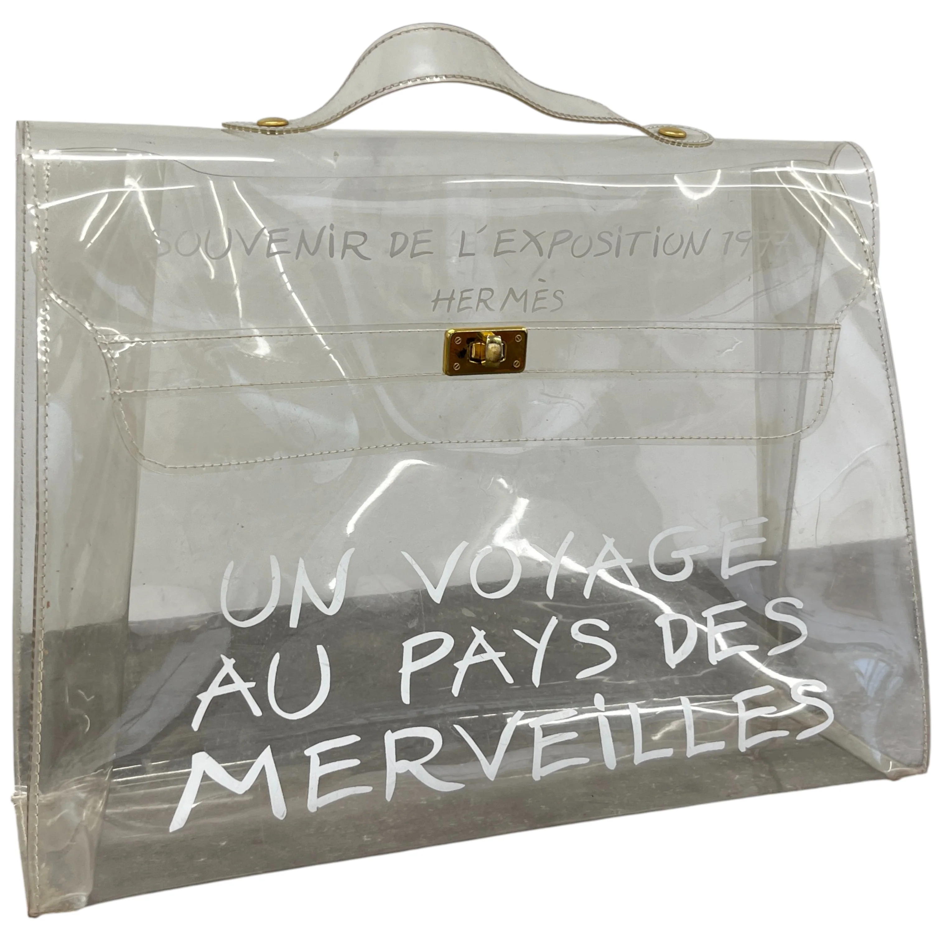 Women's Vinyl Kelly Souvenir De L'Exposition 1997 Bag White - Image 4