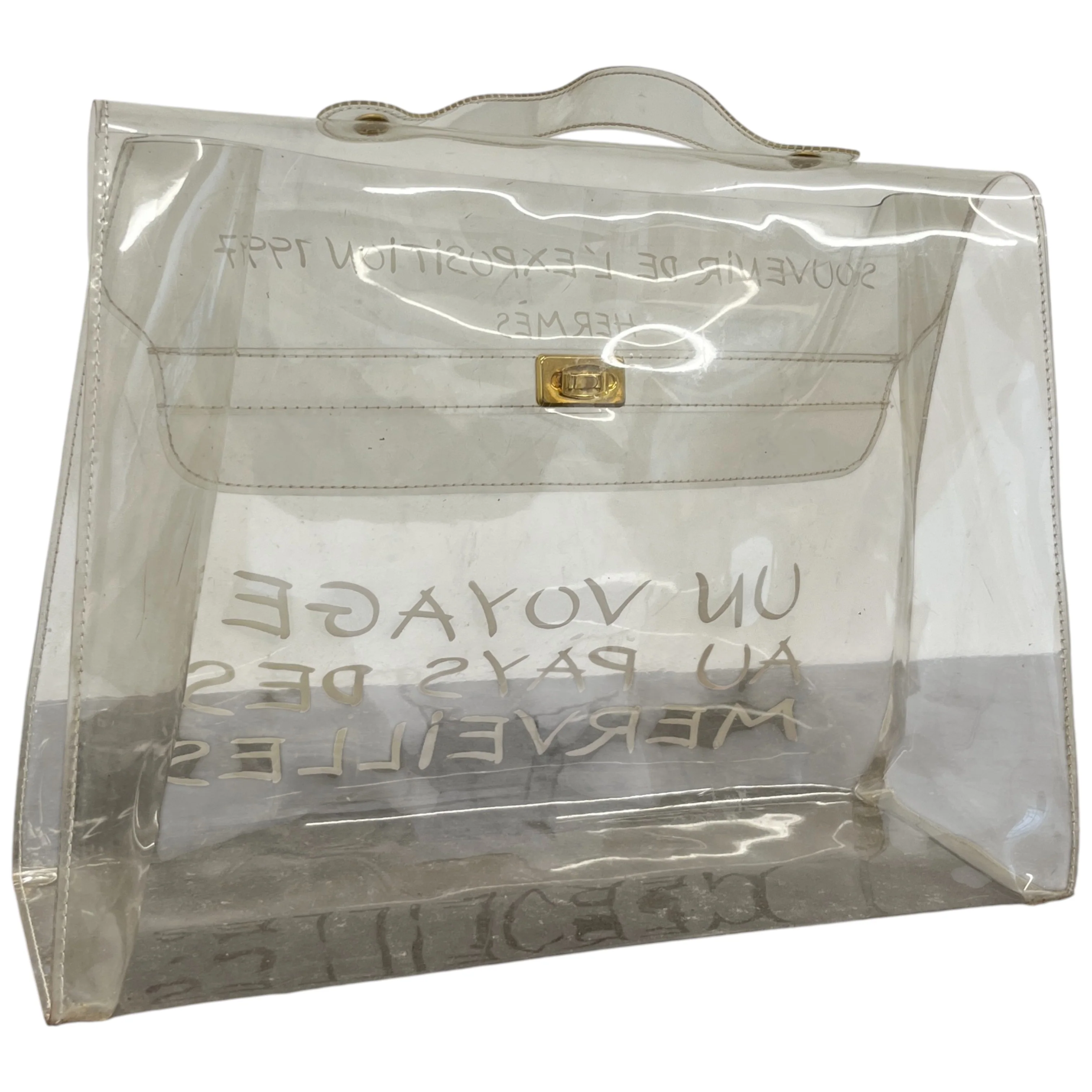 Women's Vinyl Kelly Souvenir De L'Exposition 1997 Bag White - Image 9