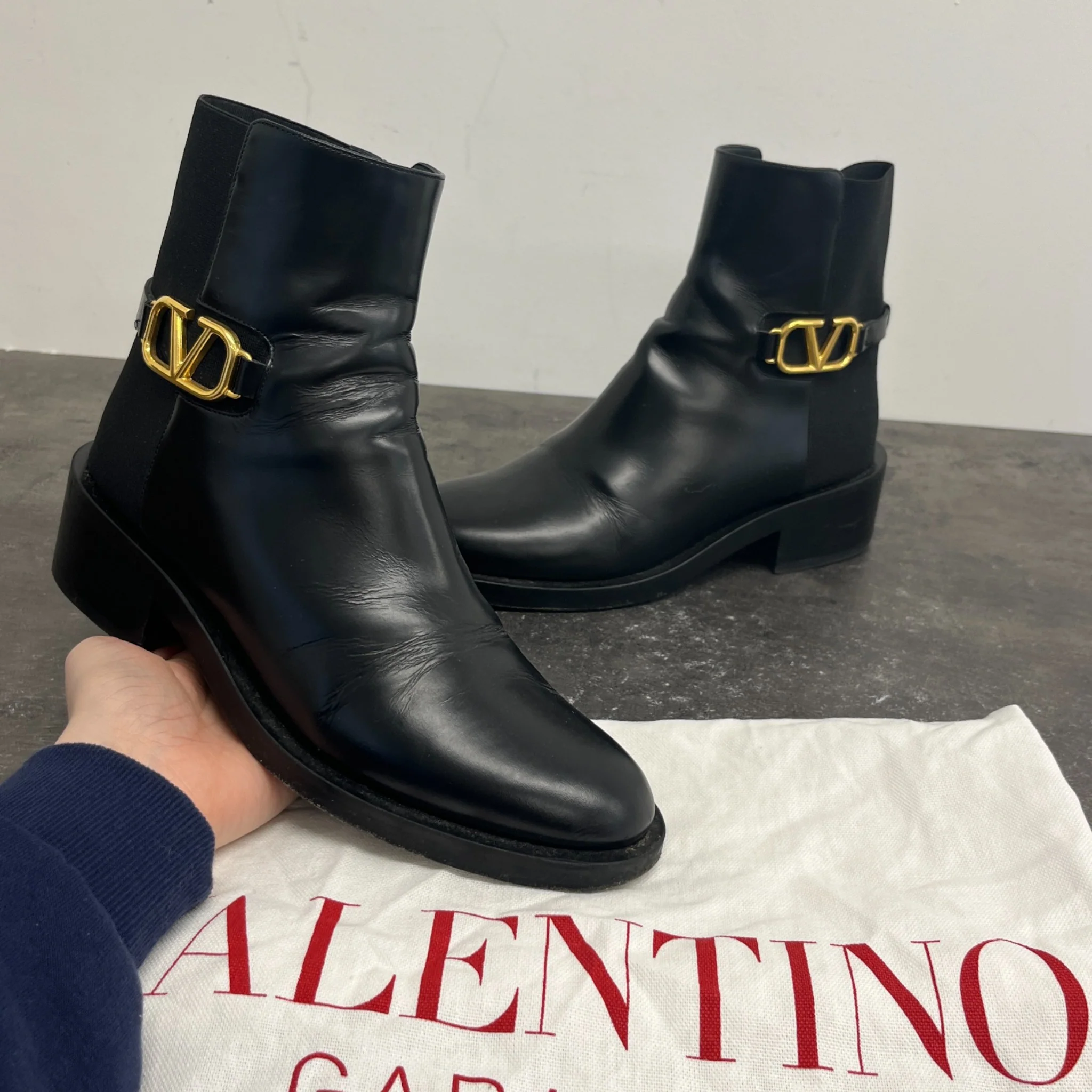 Women's Vlogo Signature Ankle Boots Black Size EU 38 / UK 5 - Image 11