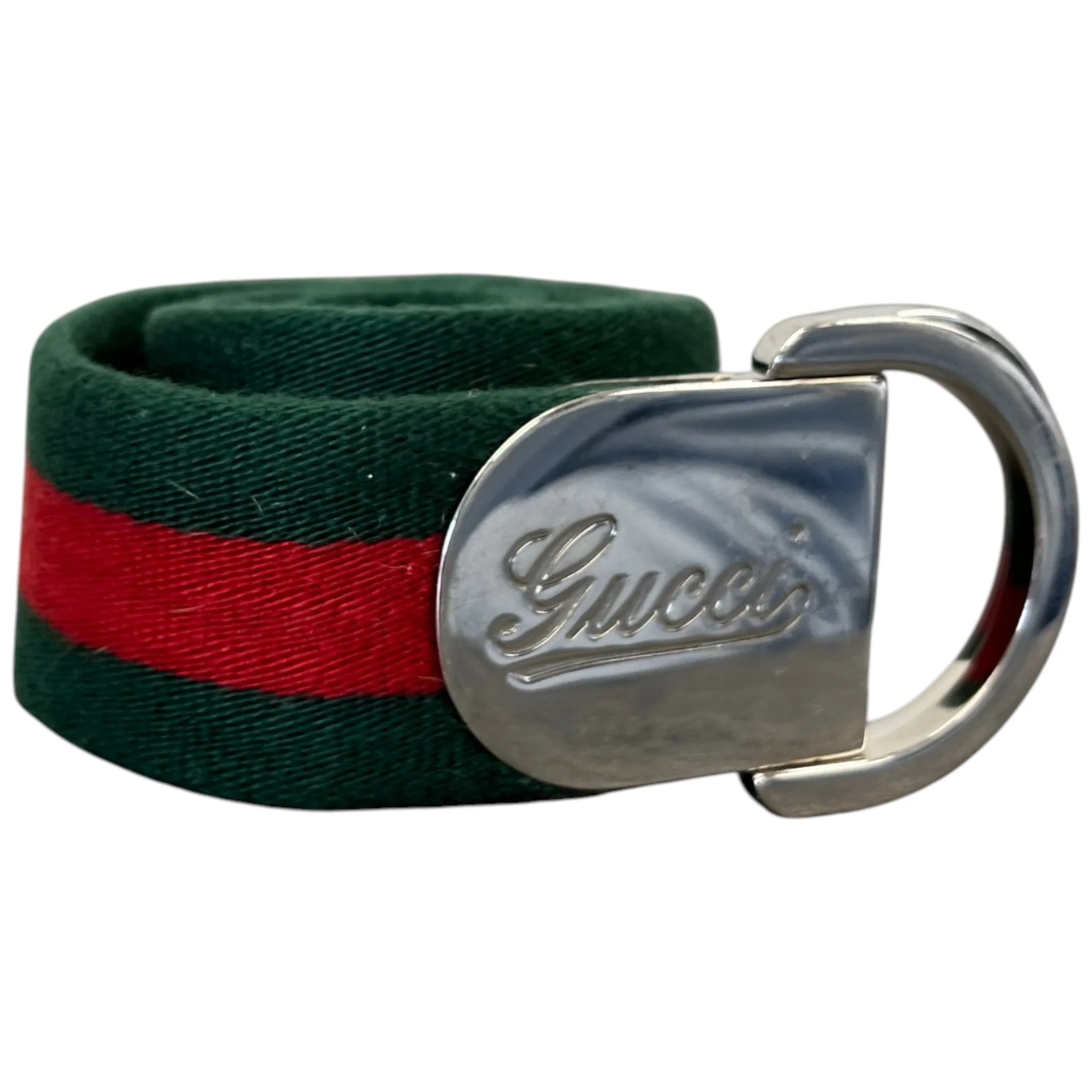 Women's Web Belt Green Size 85CM / UK 10 - Image 3