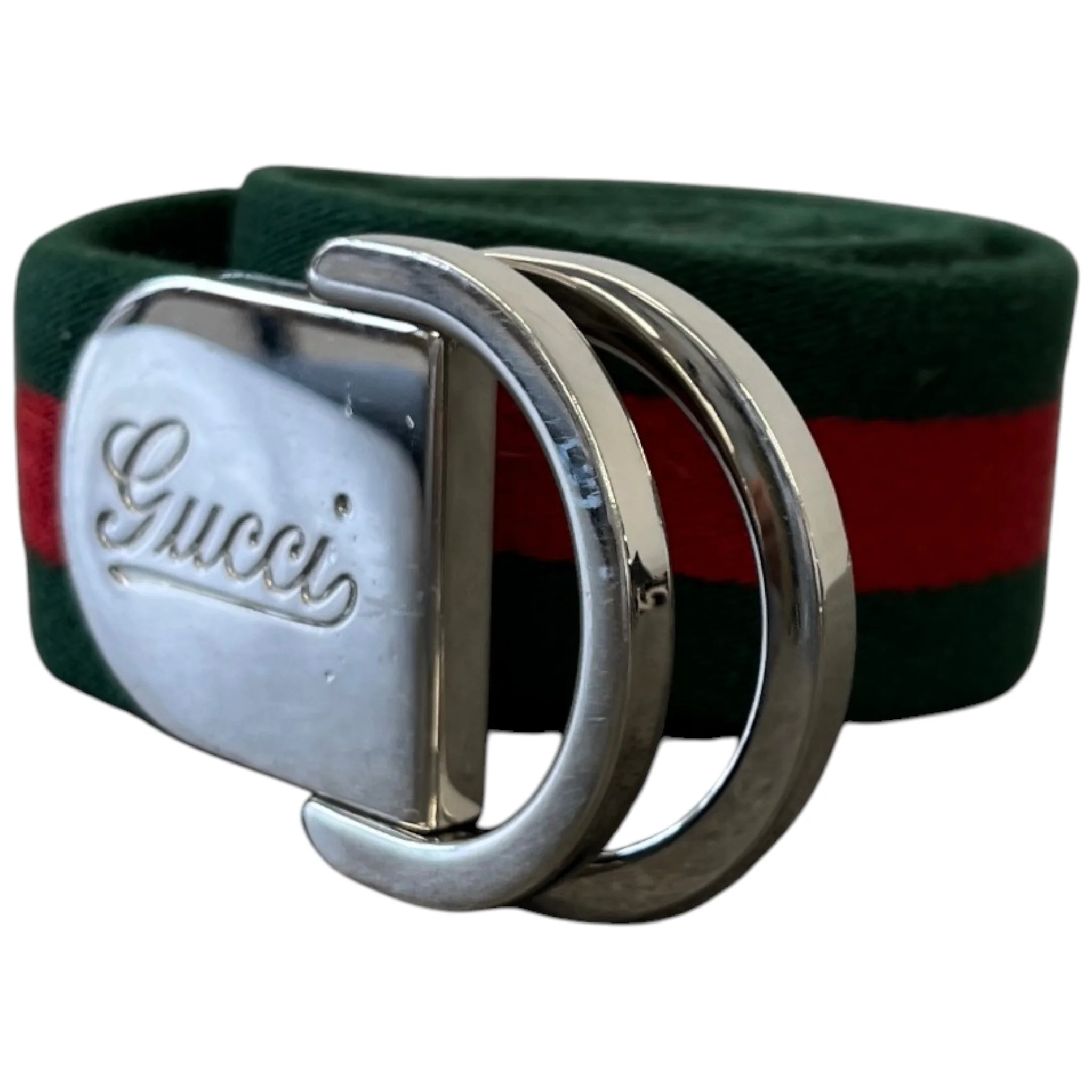 Women's Web Belt Green Size 85CM / UK 10 - Image 4