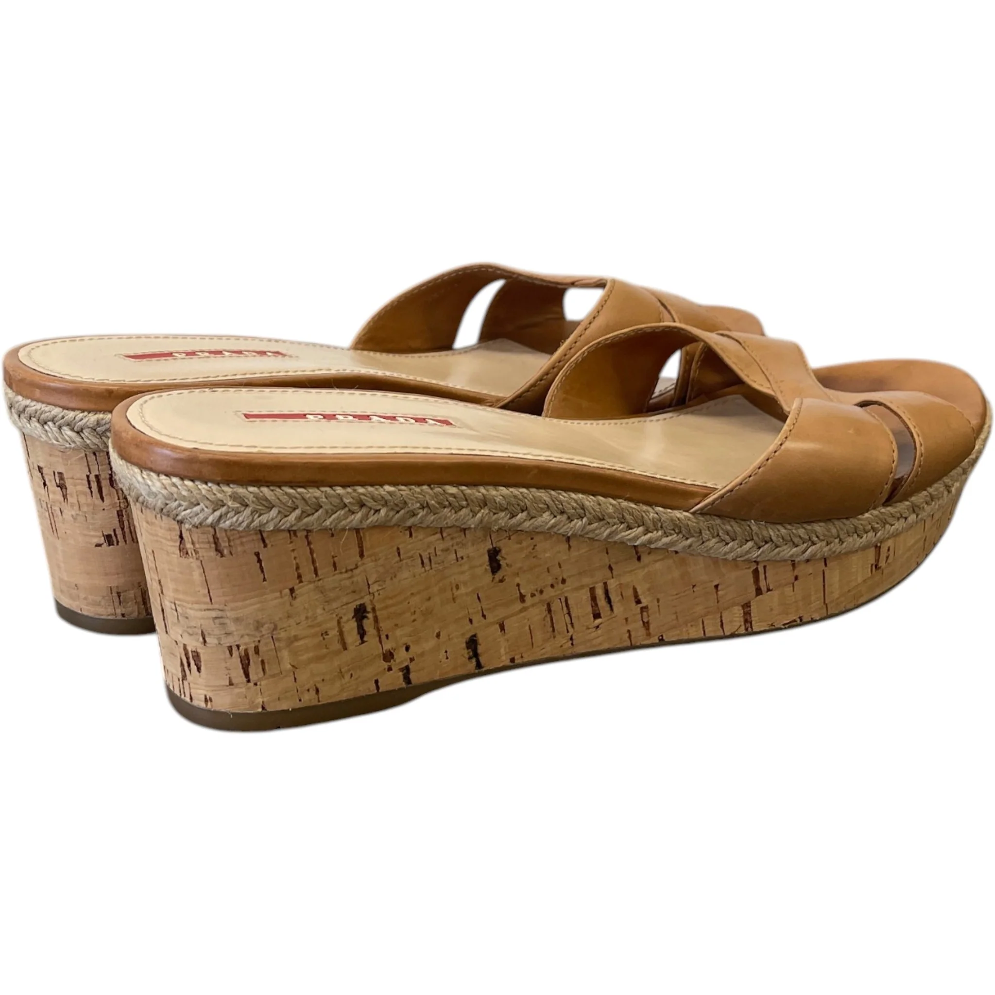 Women's Wedge Slides Sandals Beige Size EU 39.5 / UK 6.5 - Image 8