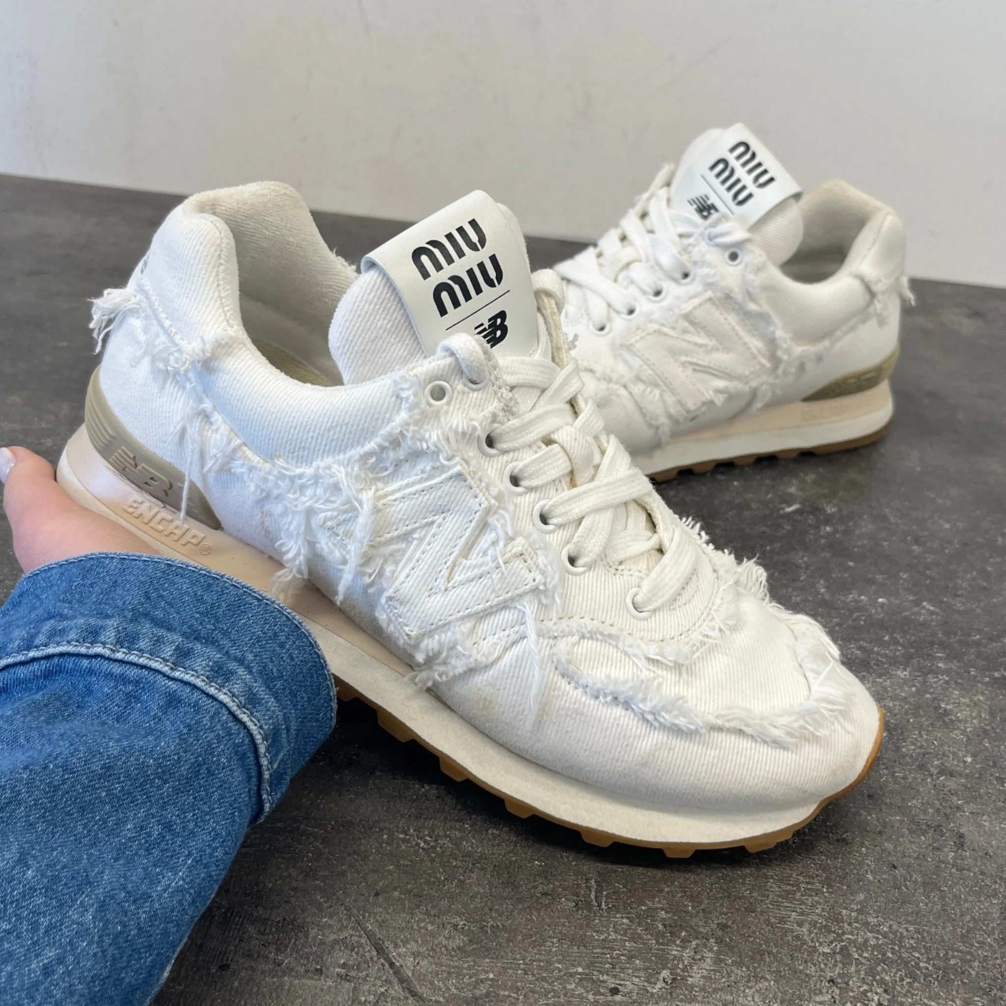 Women's X New Balance Low Trainers White Size EU 38 / UK 5 - Image 12