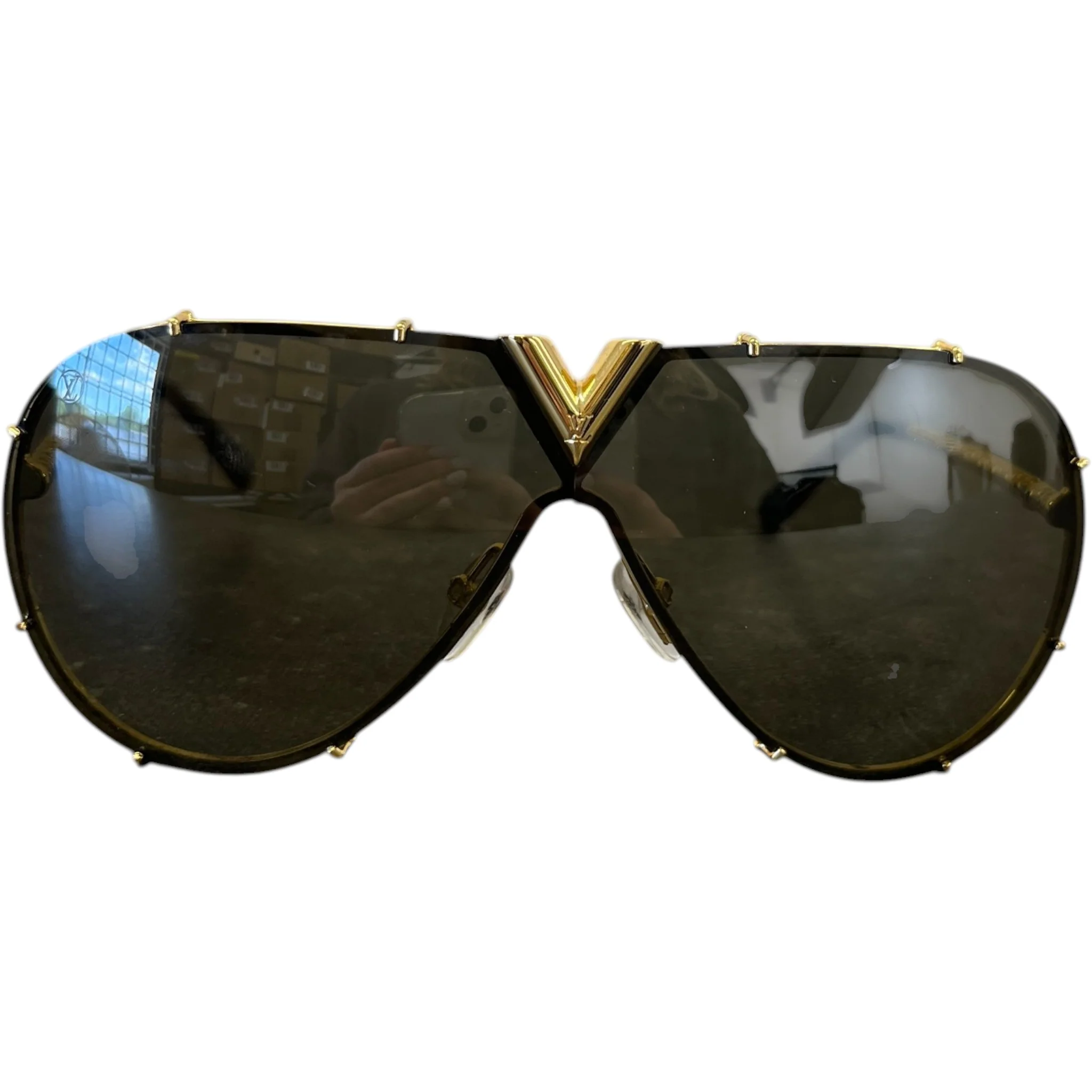 Women's Z089E Lv Drive Sunglasses Gold
