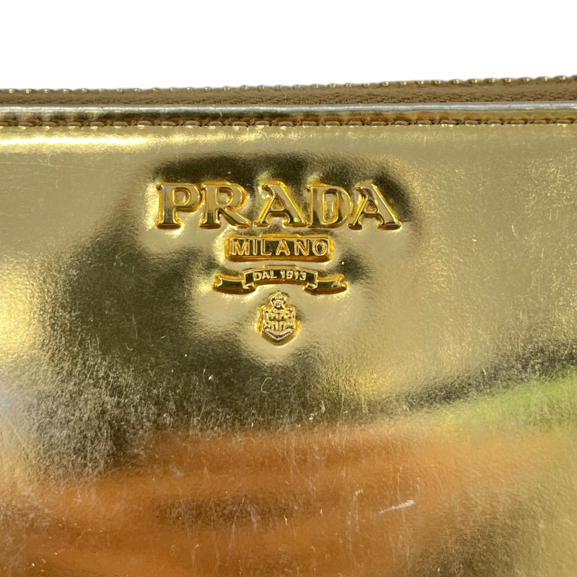 Women's Zip Around Long Purse Gold - Image 5